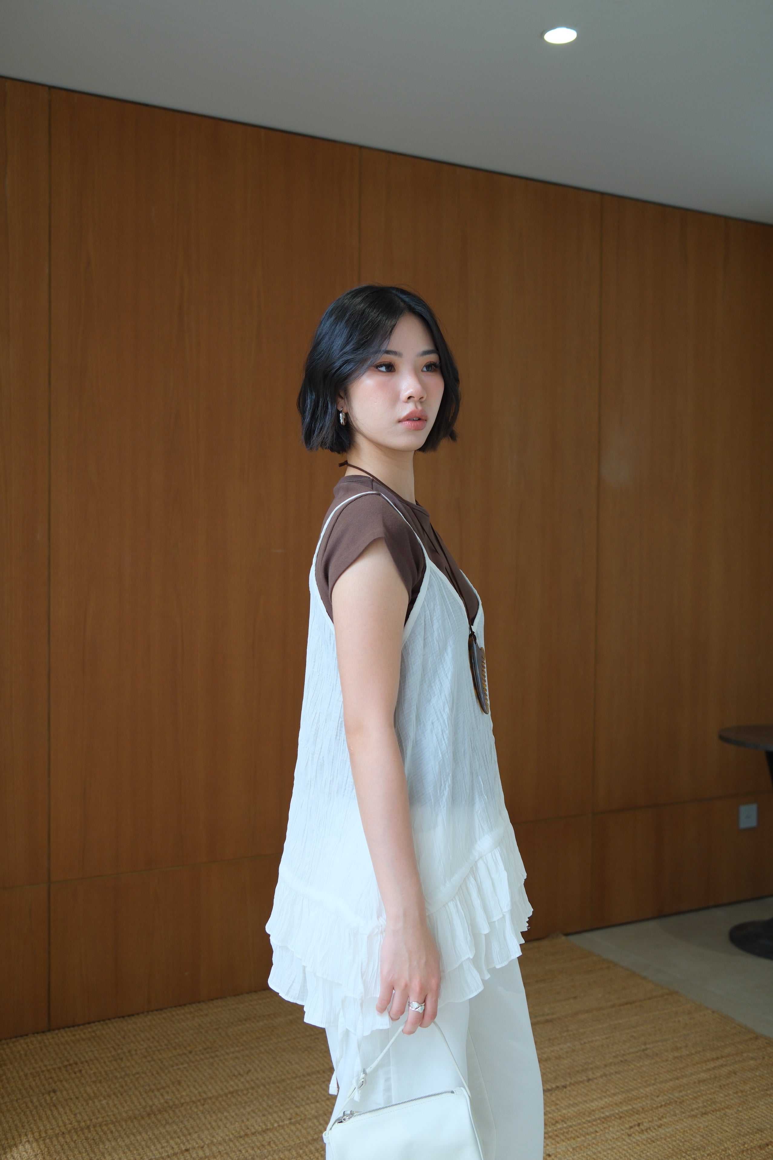 Miu Double Frill Cami