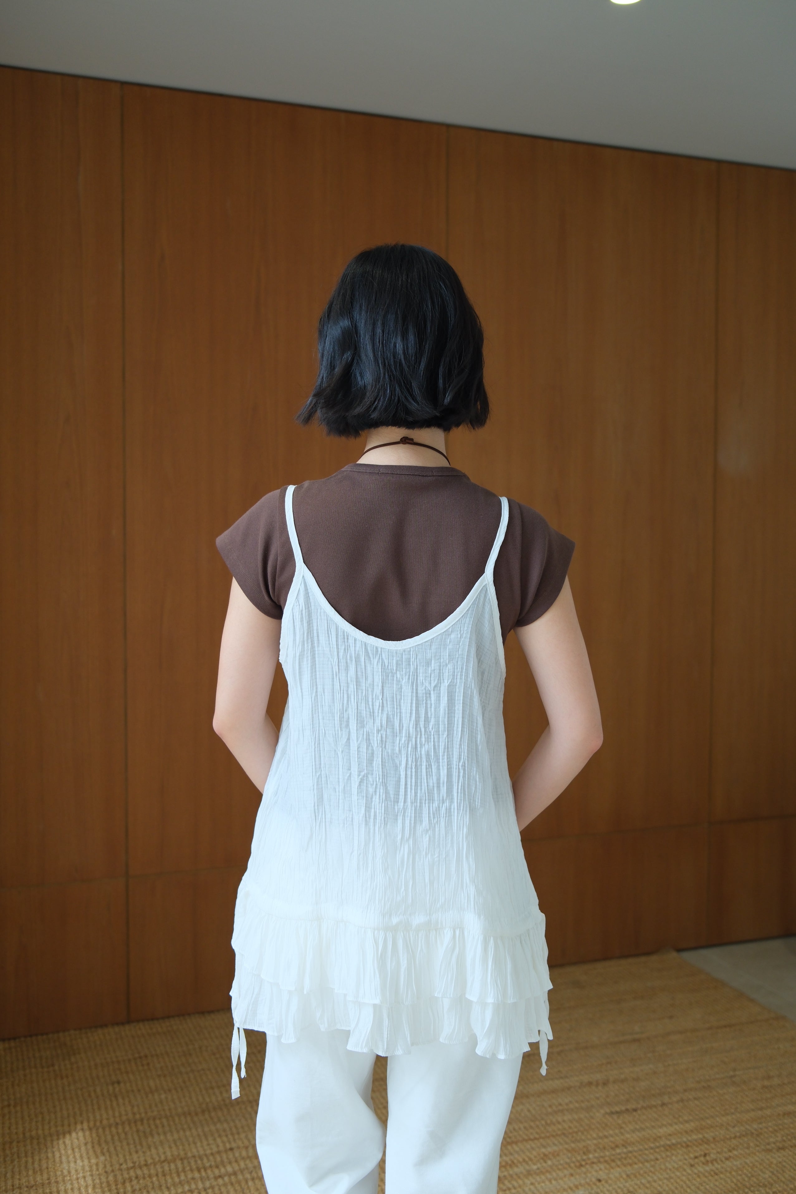Miu Double Frill Cami