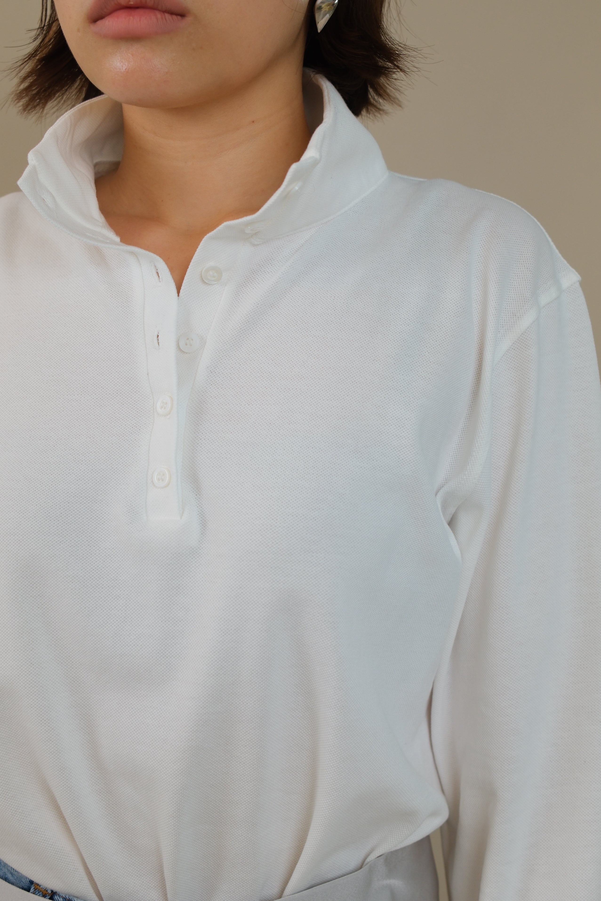 Arden Mock Henley Long Sleeve Tee