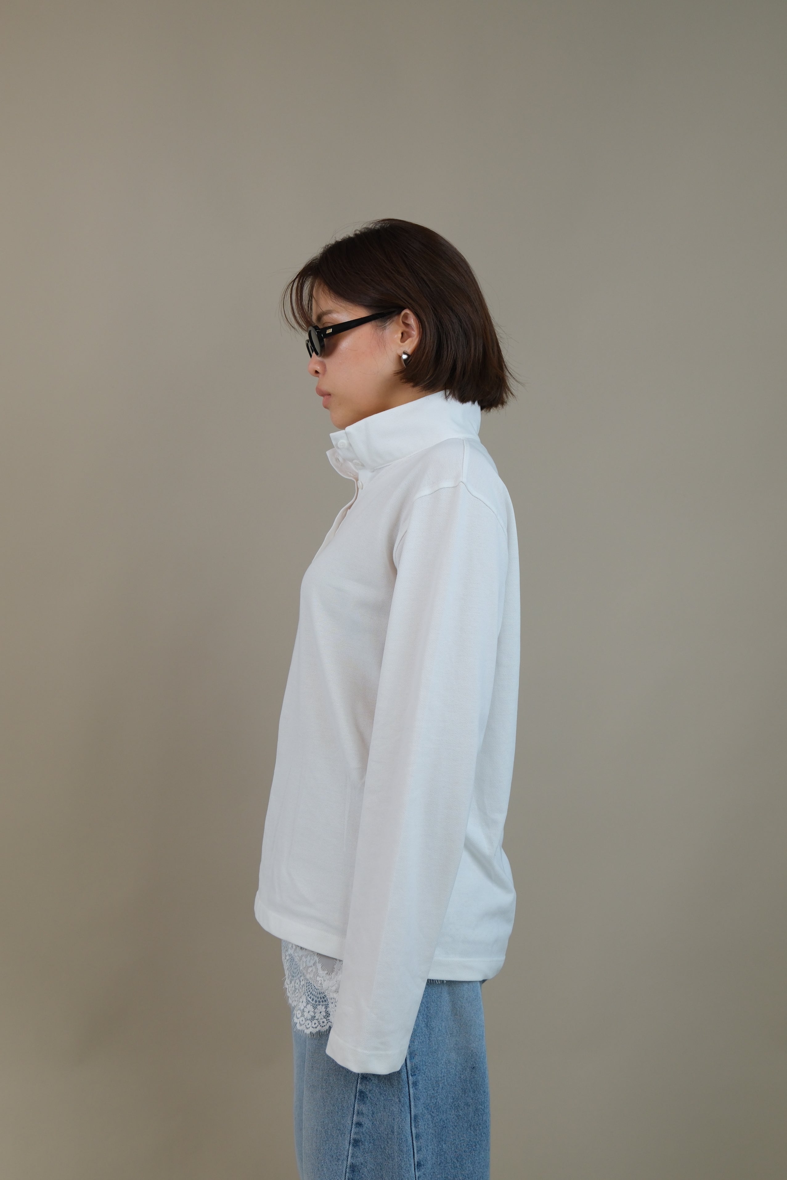 Arden Mock Henley Long Sleeve Tee