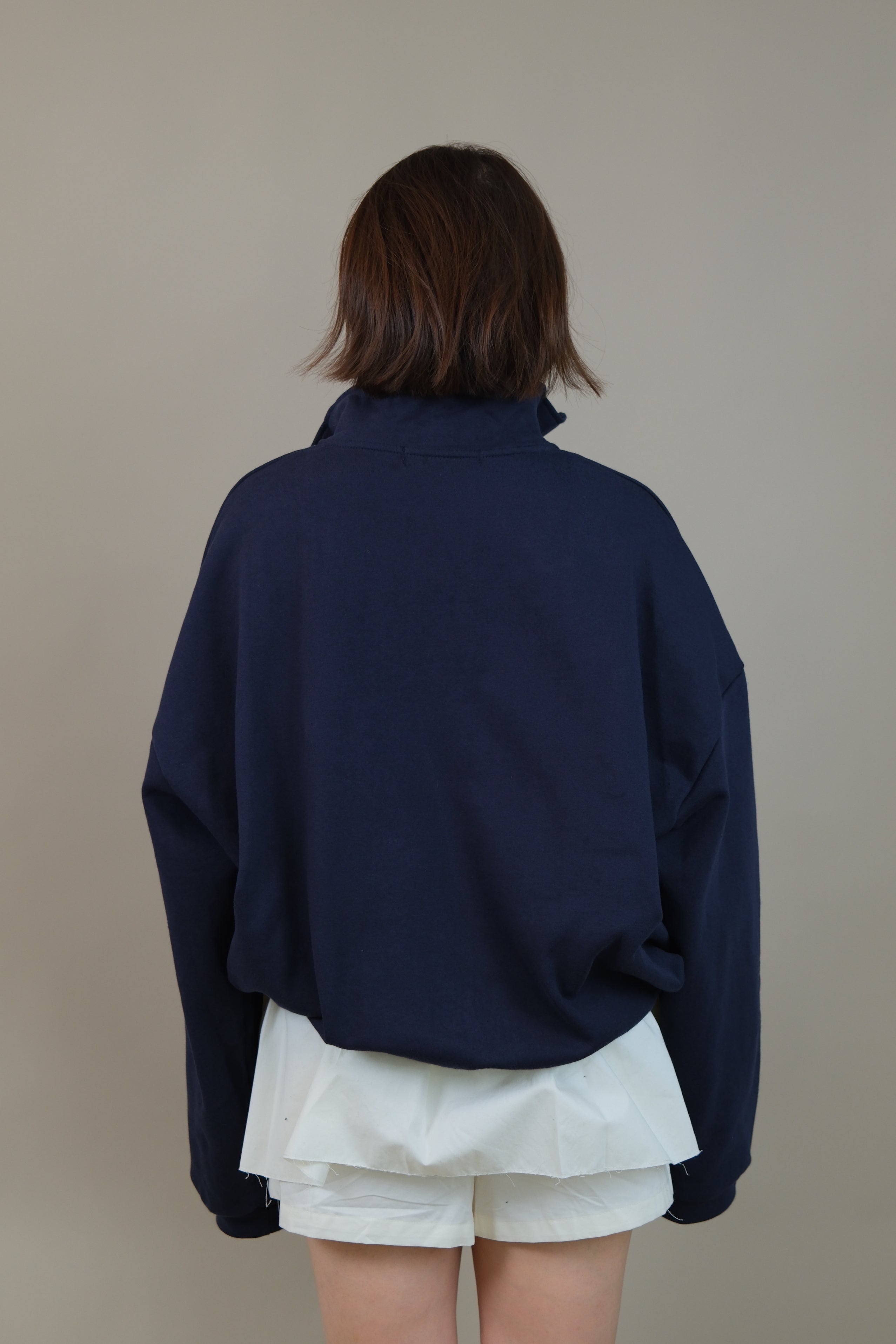 OHIO half zip mock neck sweatshirt