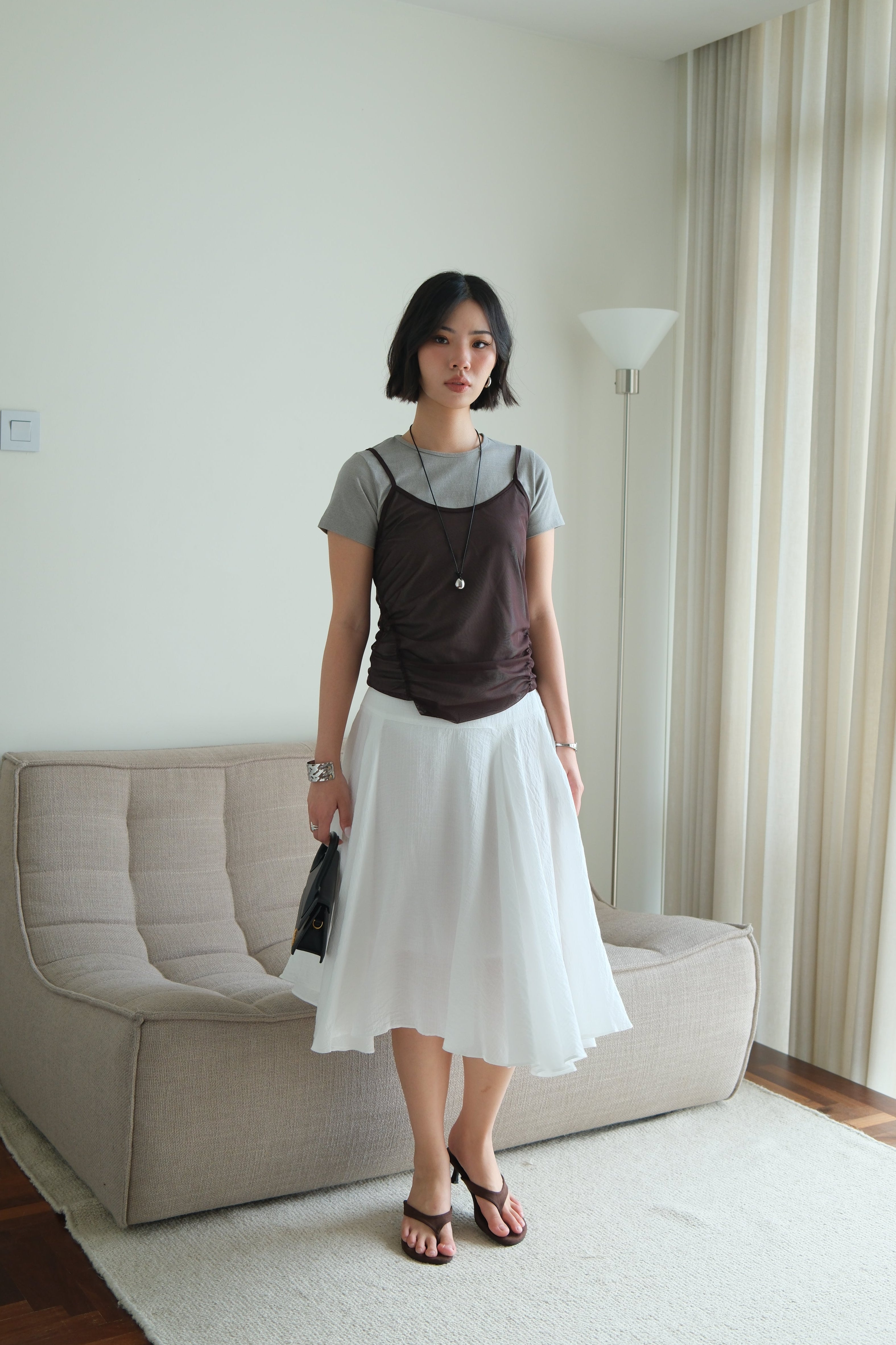 Sena Flowy Midi Skirt