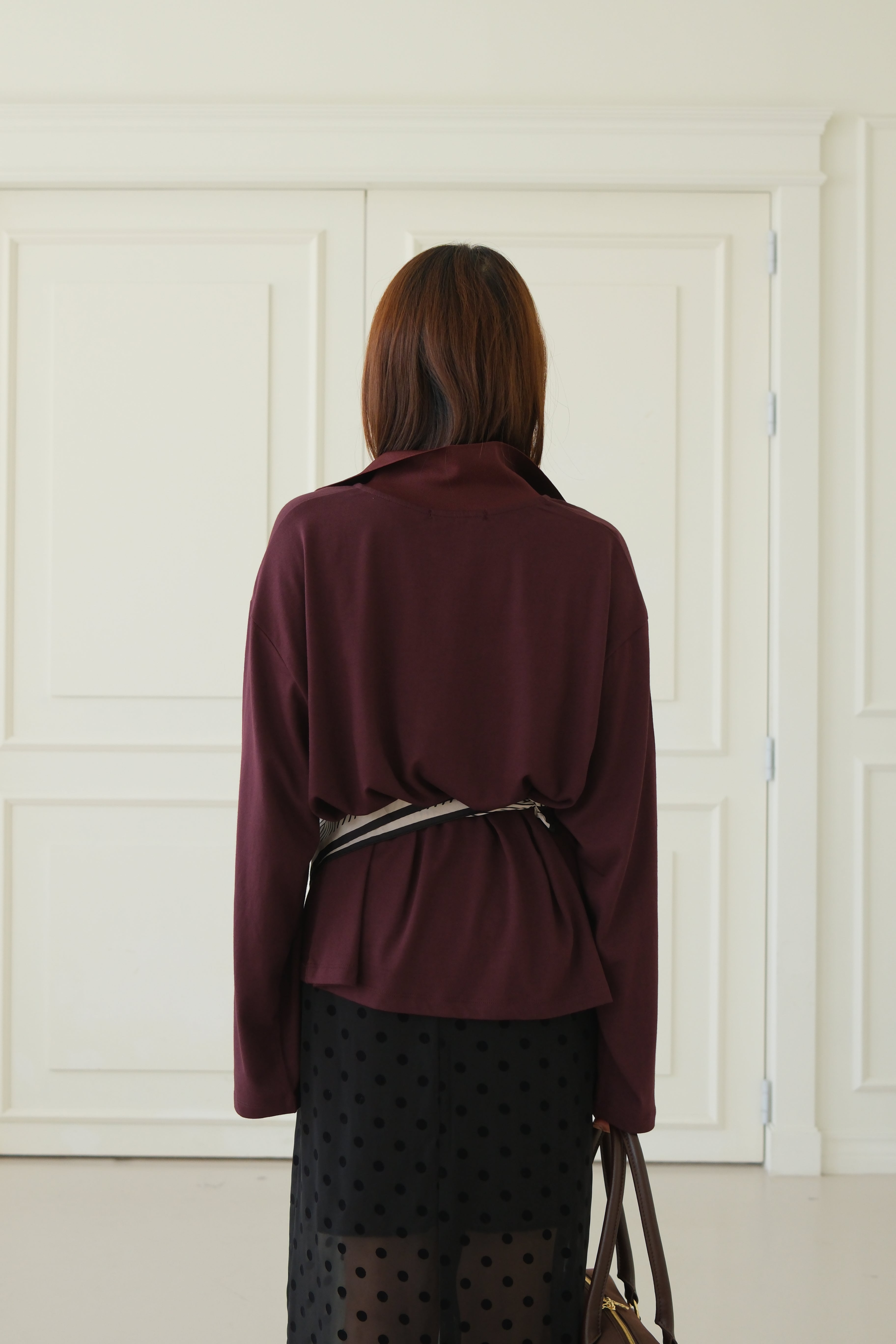 Barron plain polo boxy tee