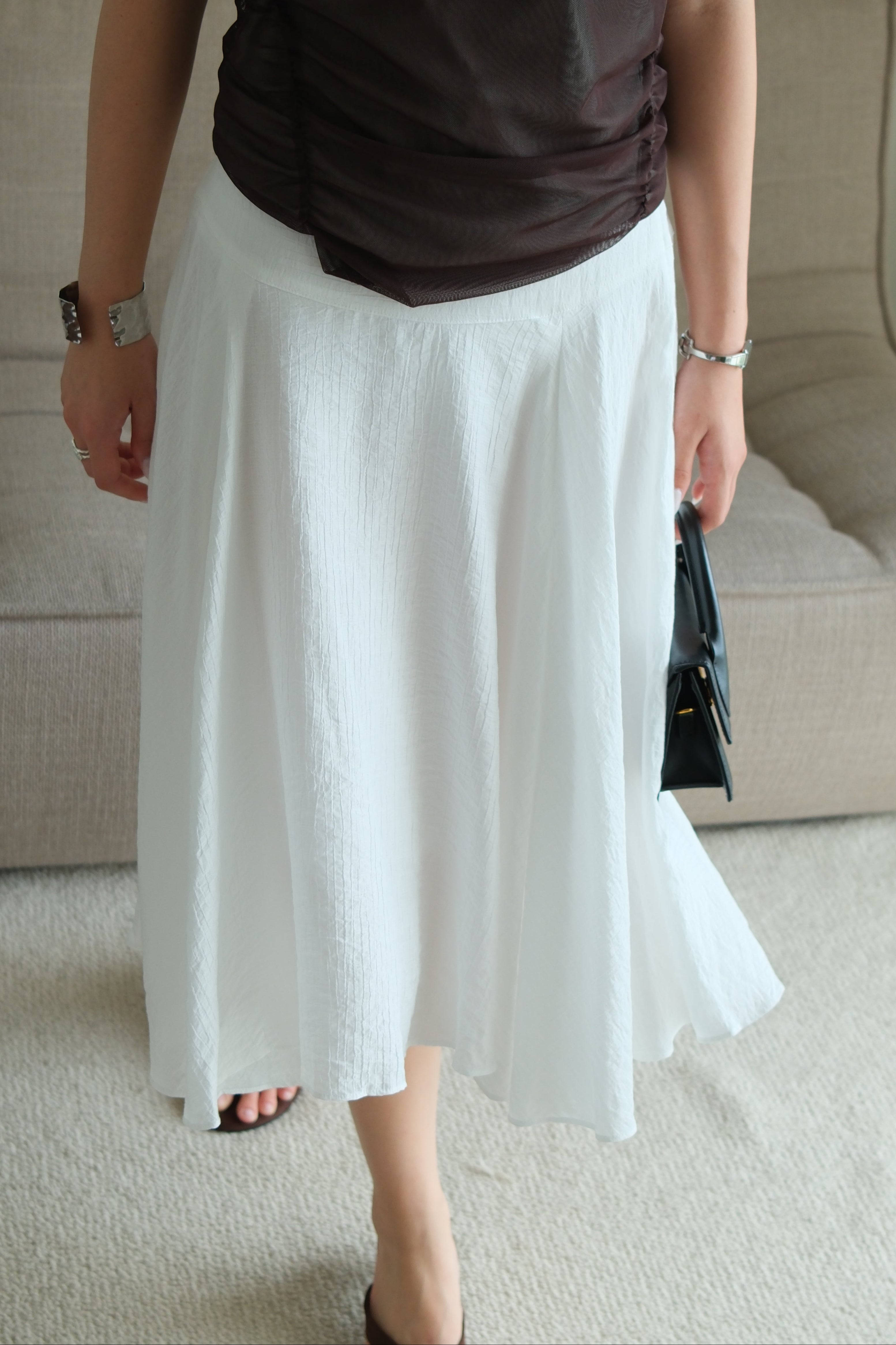 Sena Flowy Midi Skirt