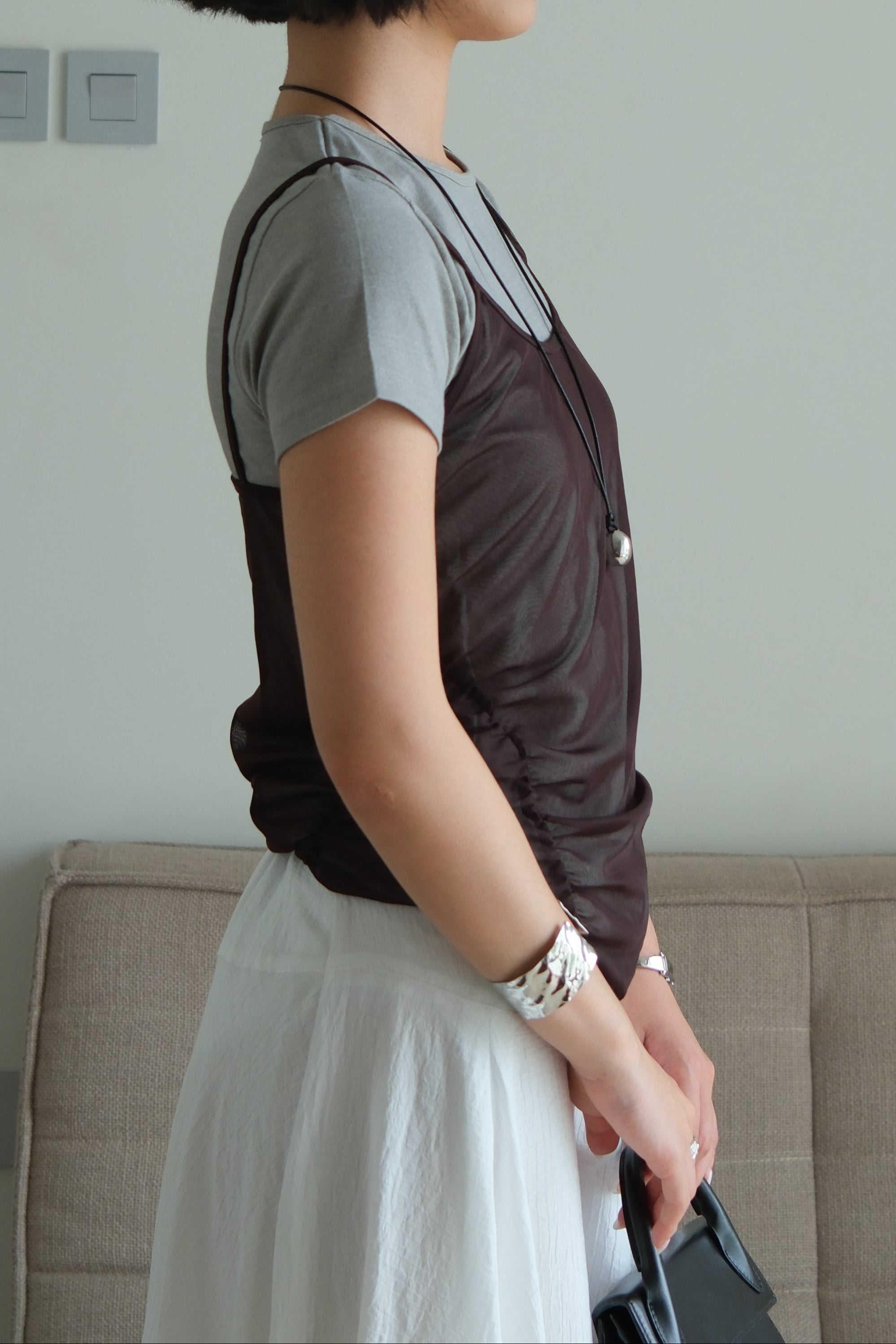 Cozy Mesh-Cami Layered Top