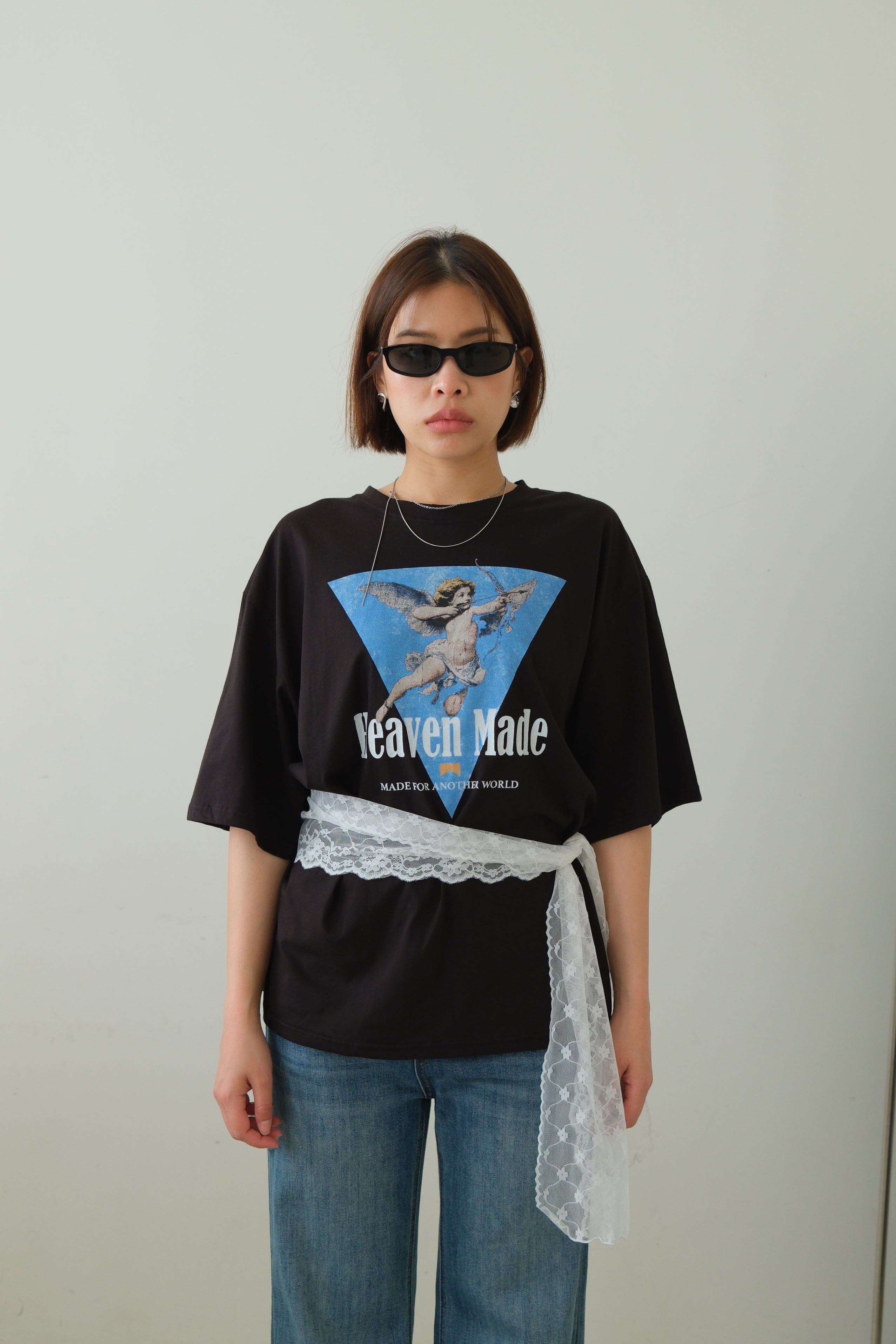 Lace Belt Detail Cupid Tee