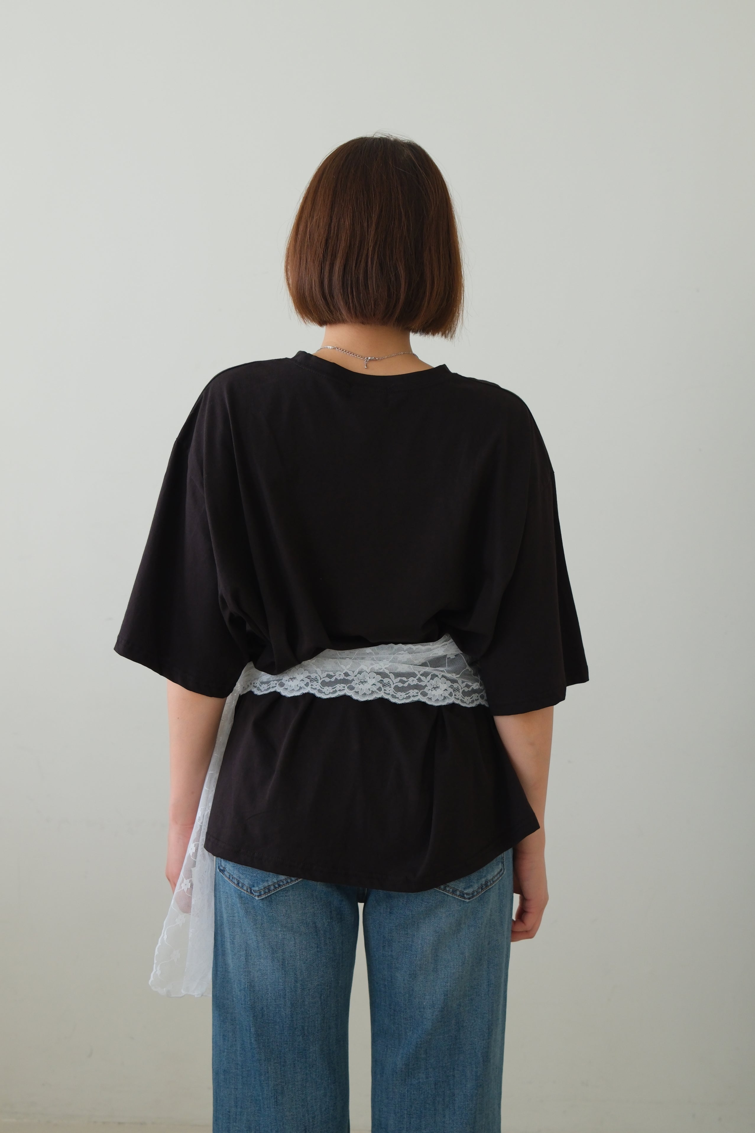 Lace Belt Detail Cupid Tee