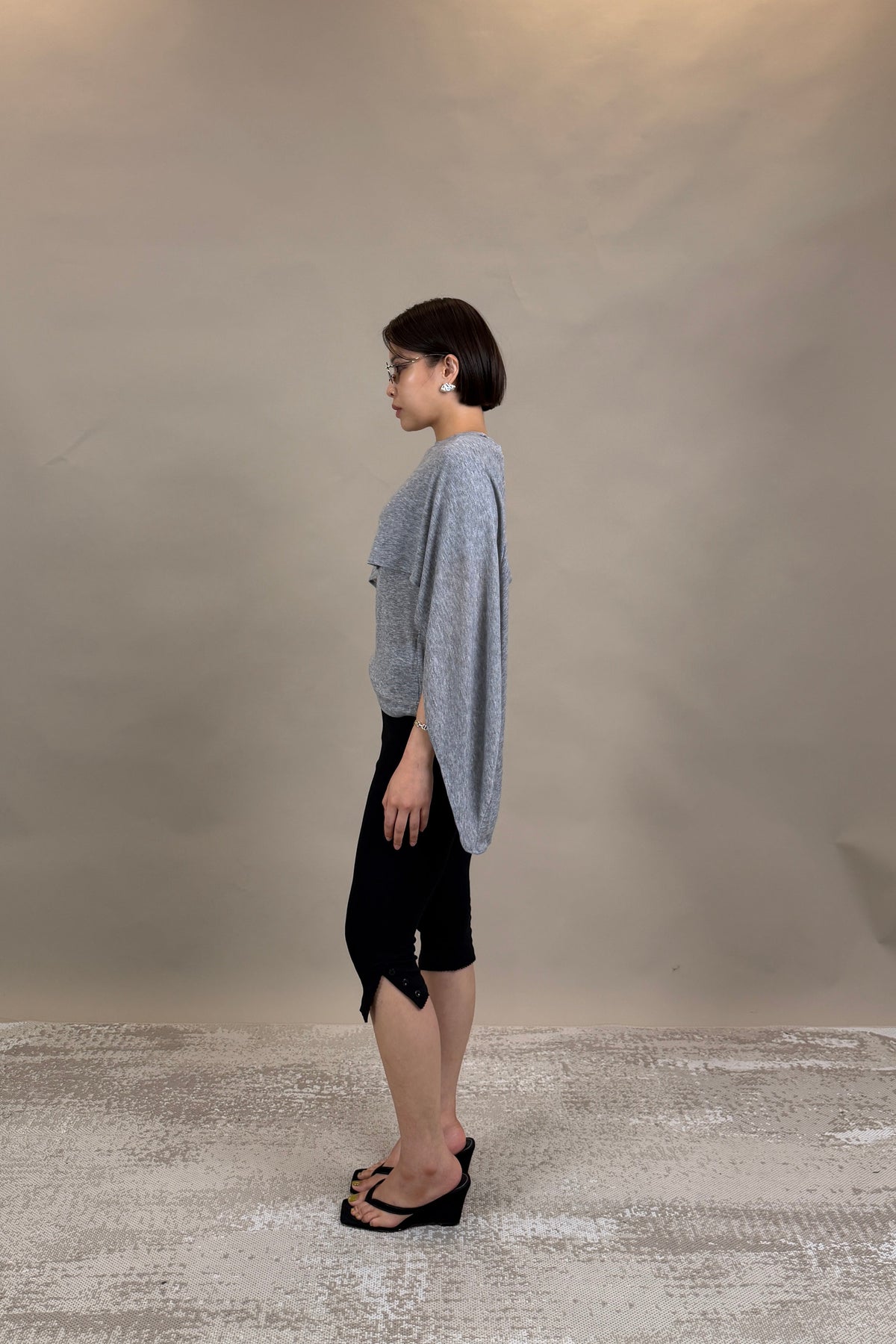 Miu Layered Cape Top