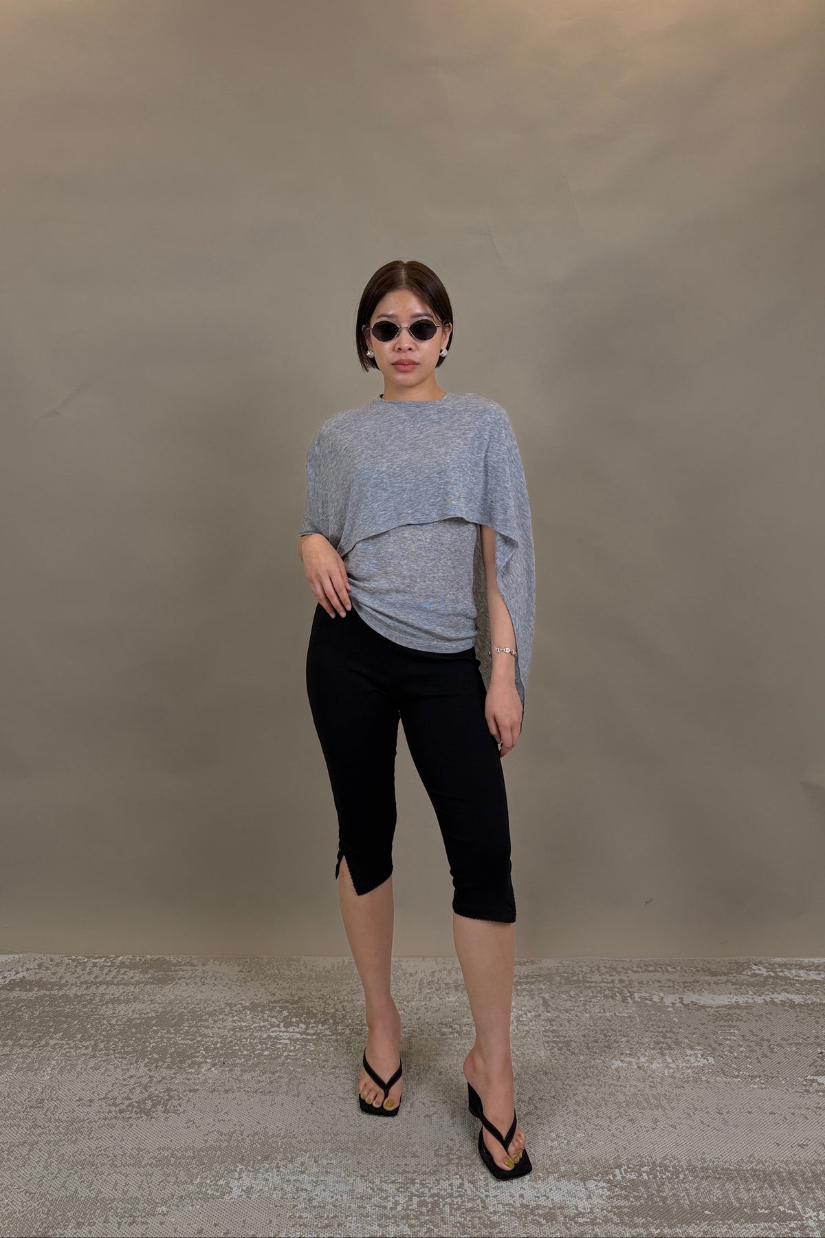 Miu Layered Cape Top