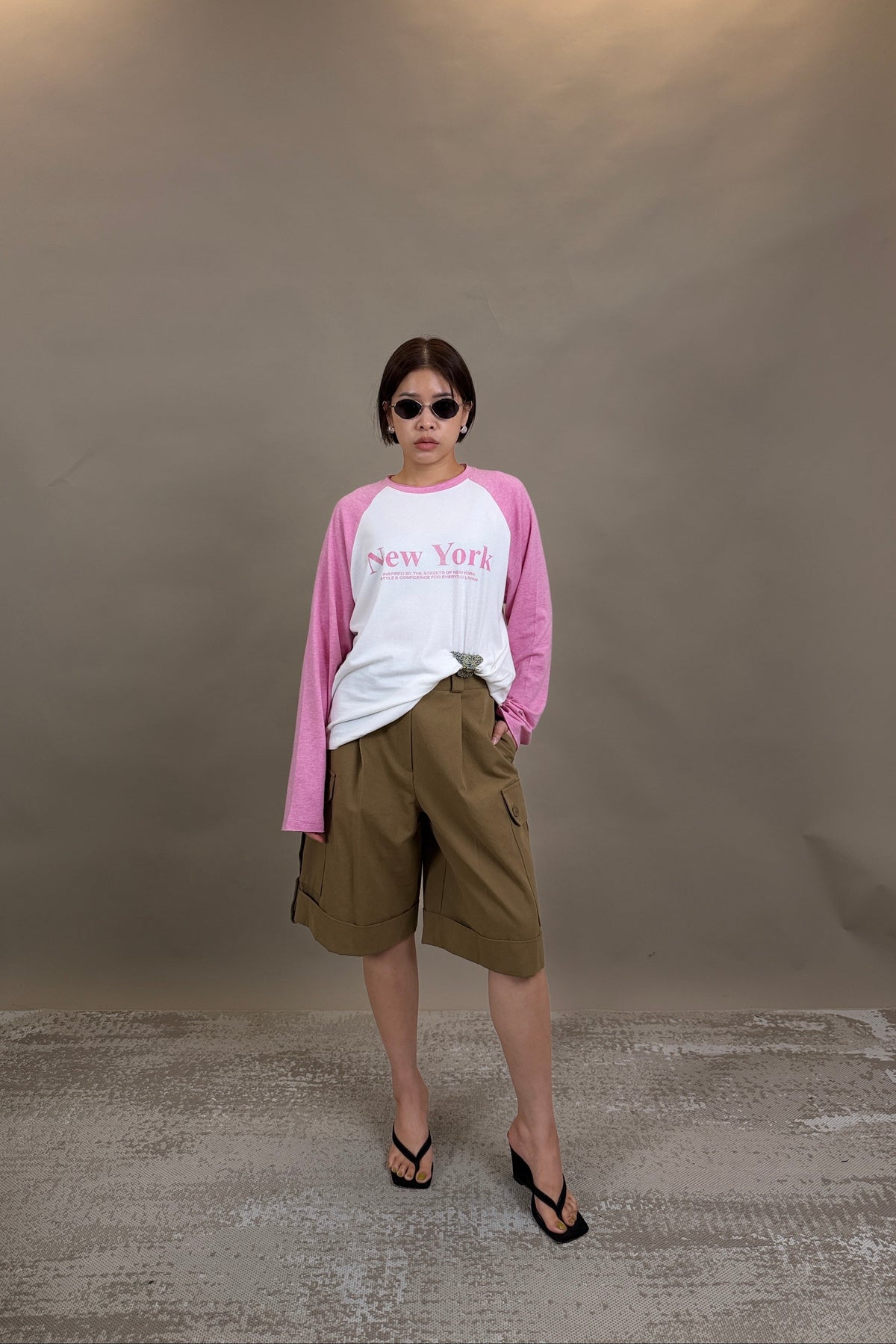 Newyork Raglan Pastel Sleeve Top