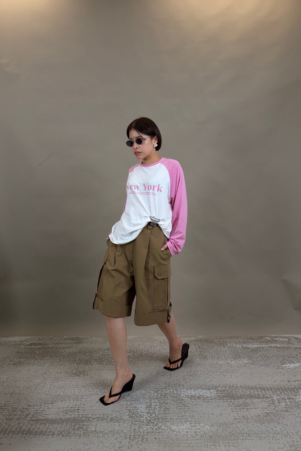 Newyork Raglan Pastel Sleeve Top