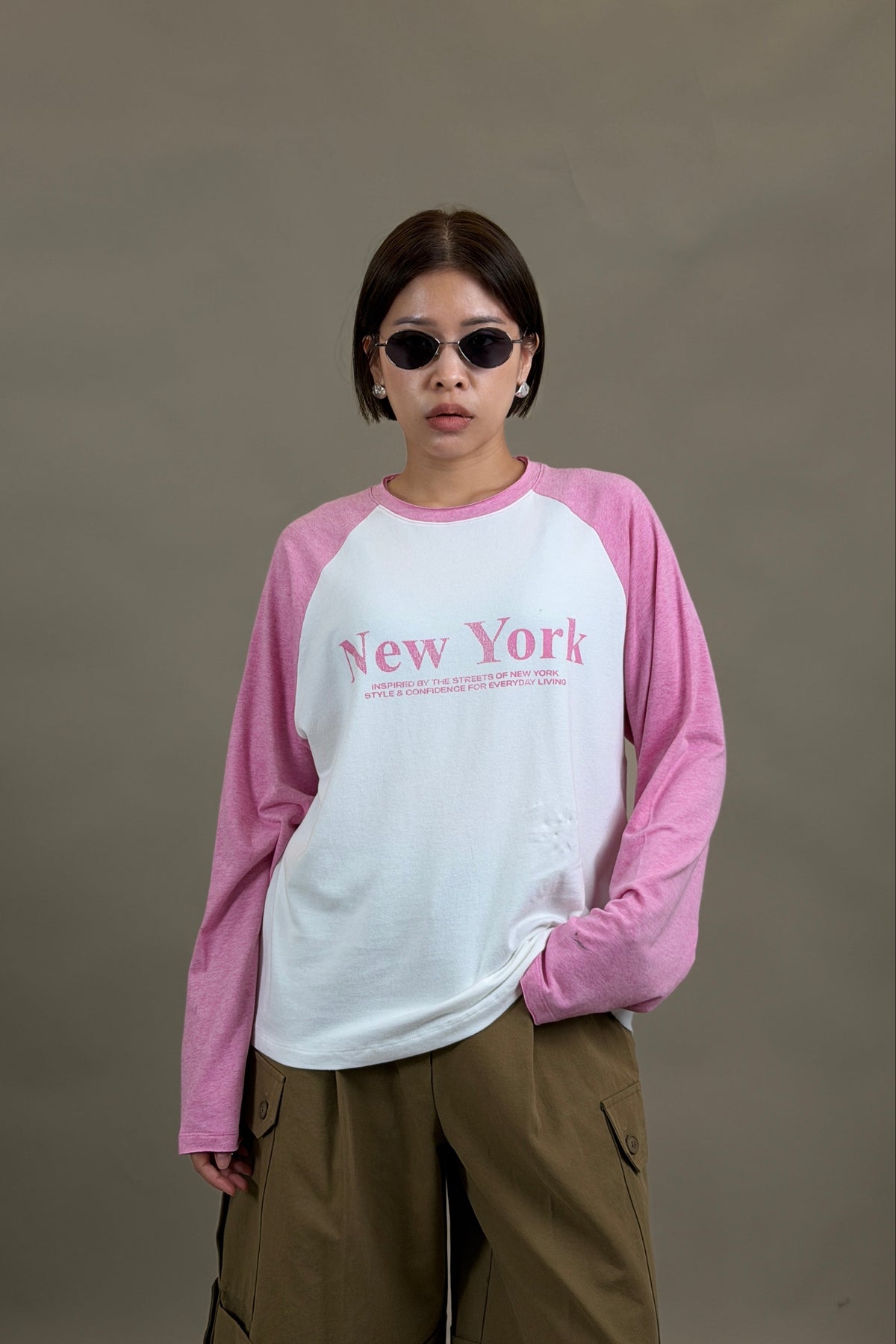 Newyork Raglan Pastel Sleeve Top