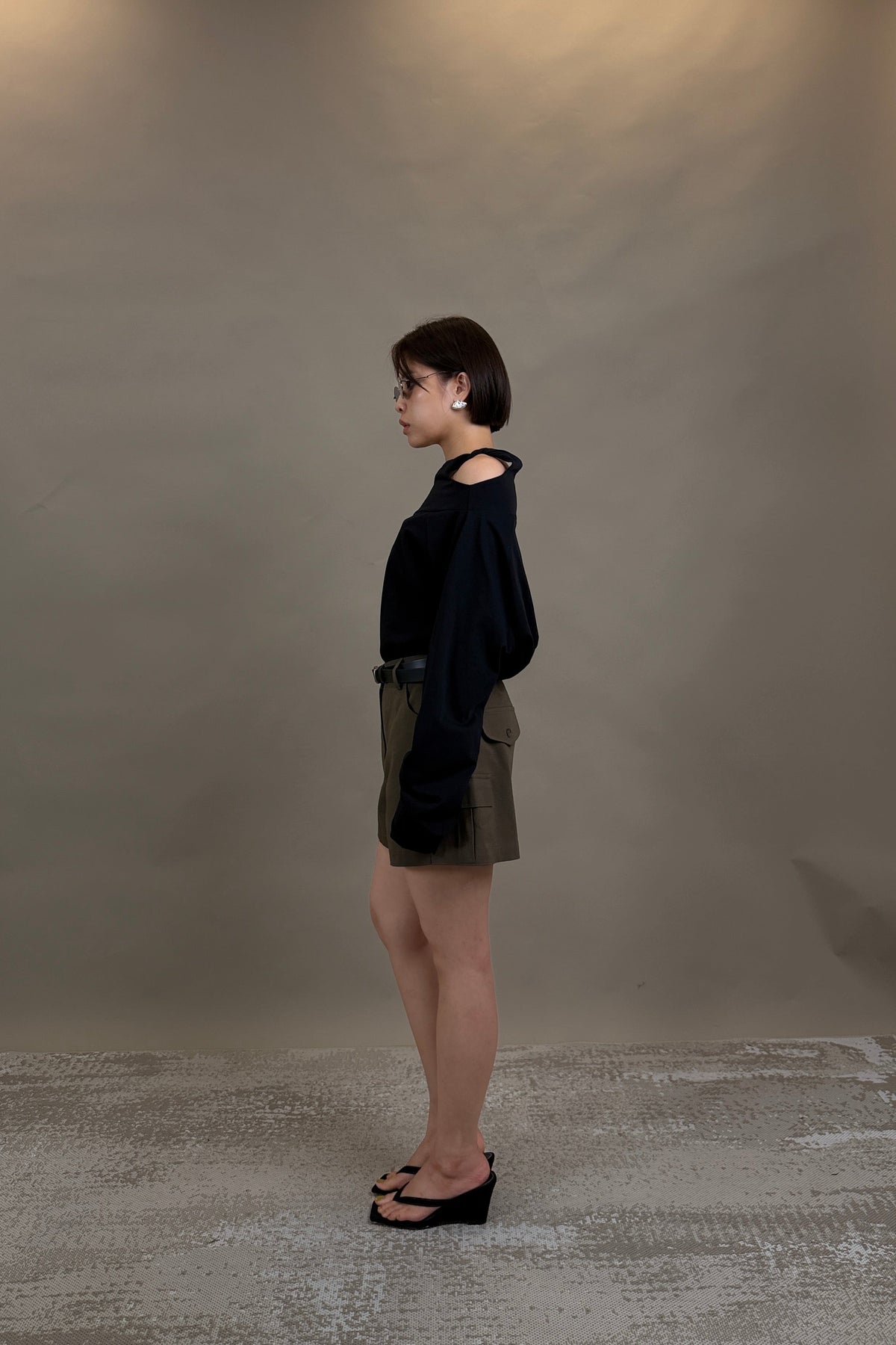 Twist Asymmetric Long Sleeve Tee