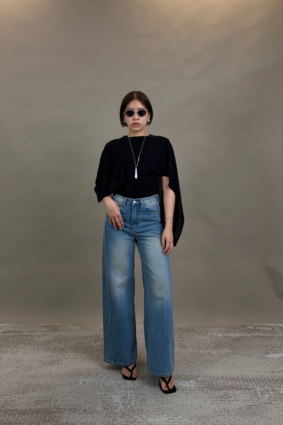Miu Layered Cape Top