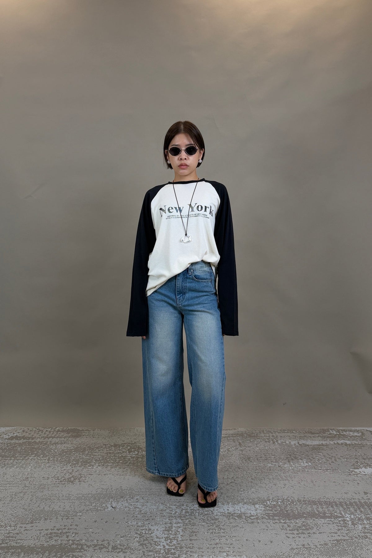 Newyork Raglan Pastel Sleeve Top