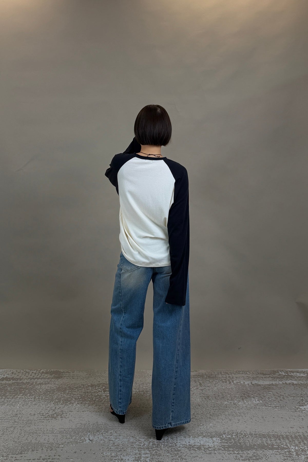Newyork Raglan Pastel Sleeve Top