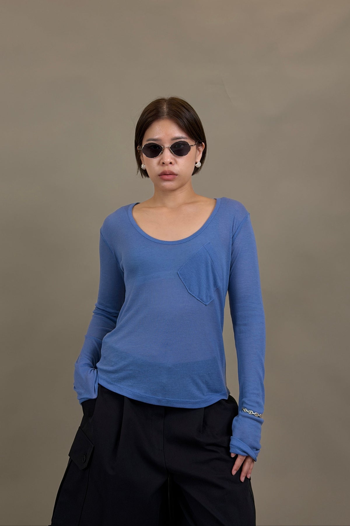 Tilt Pocket Sheer Tee
