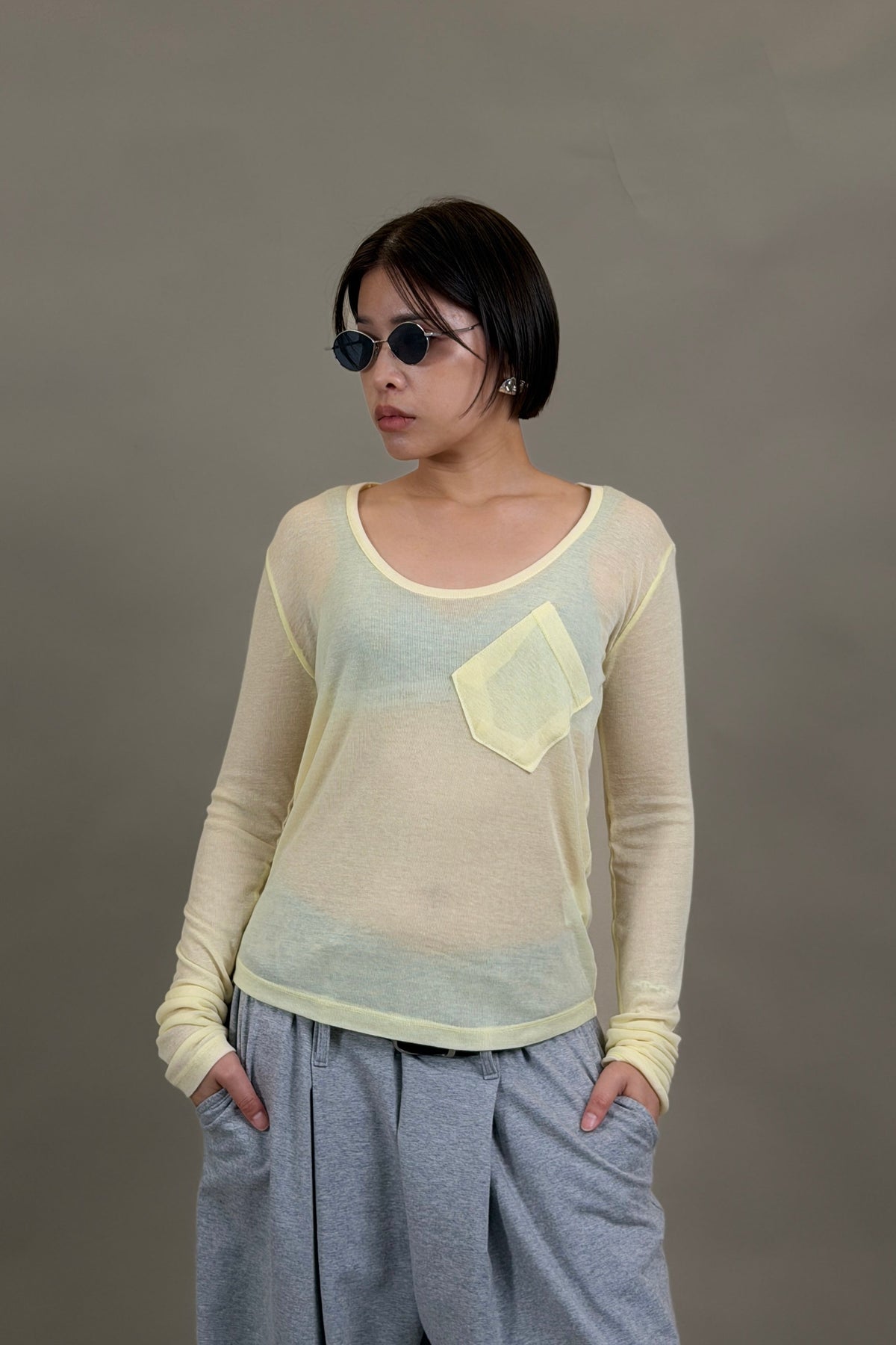 Tilt Pocket Sheer Tee