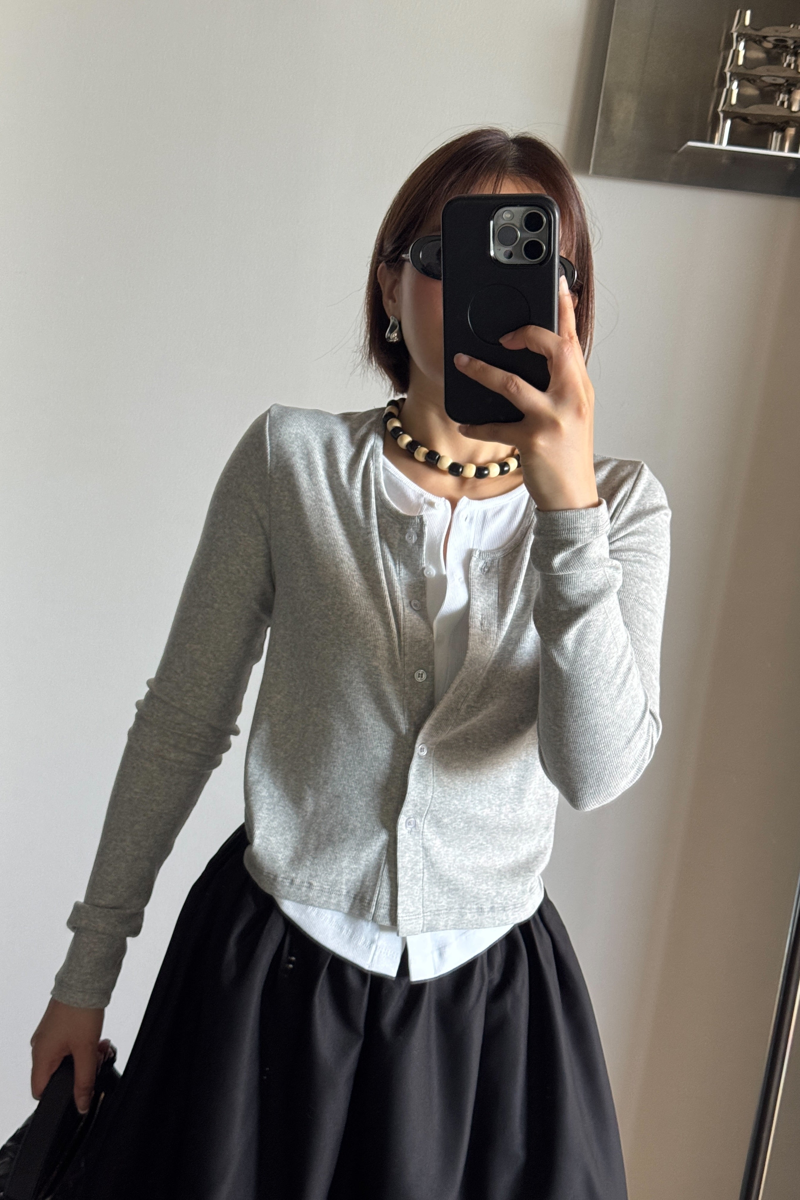 Janie double long sleeve cardigan