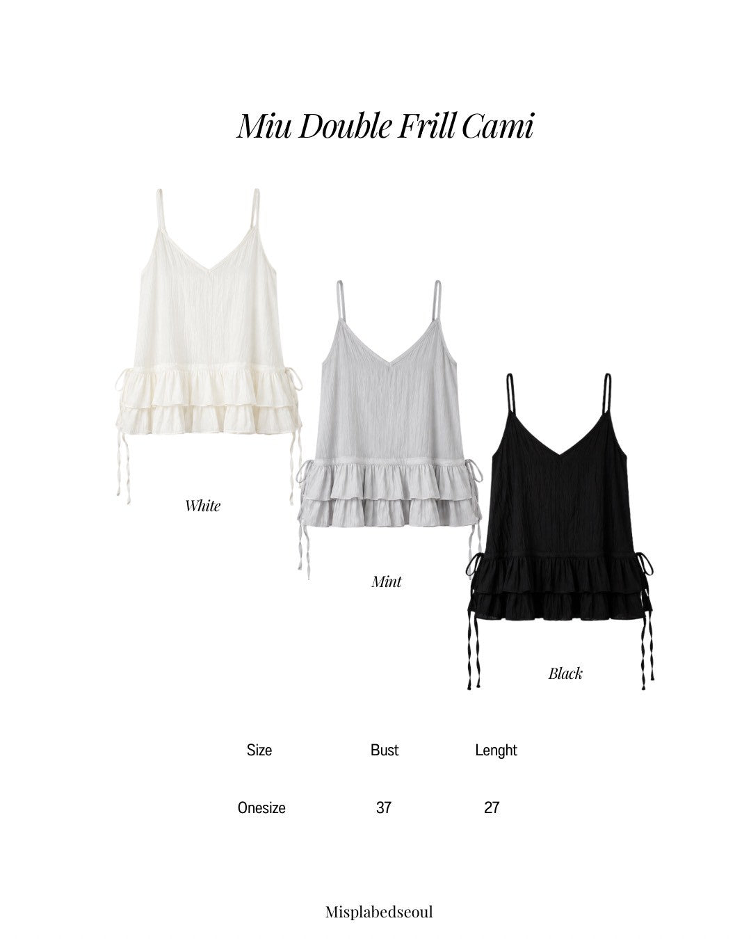 Miu Double Frill Cami