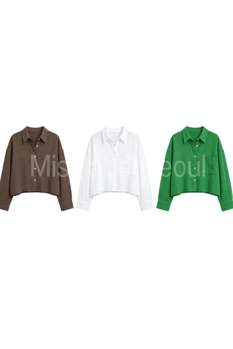Summer Linen crop shirt