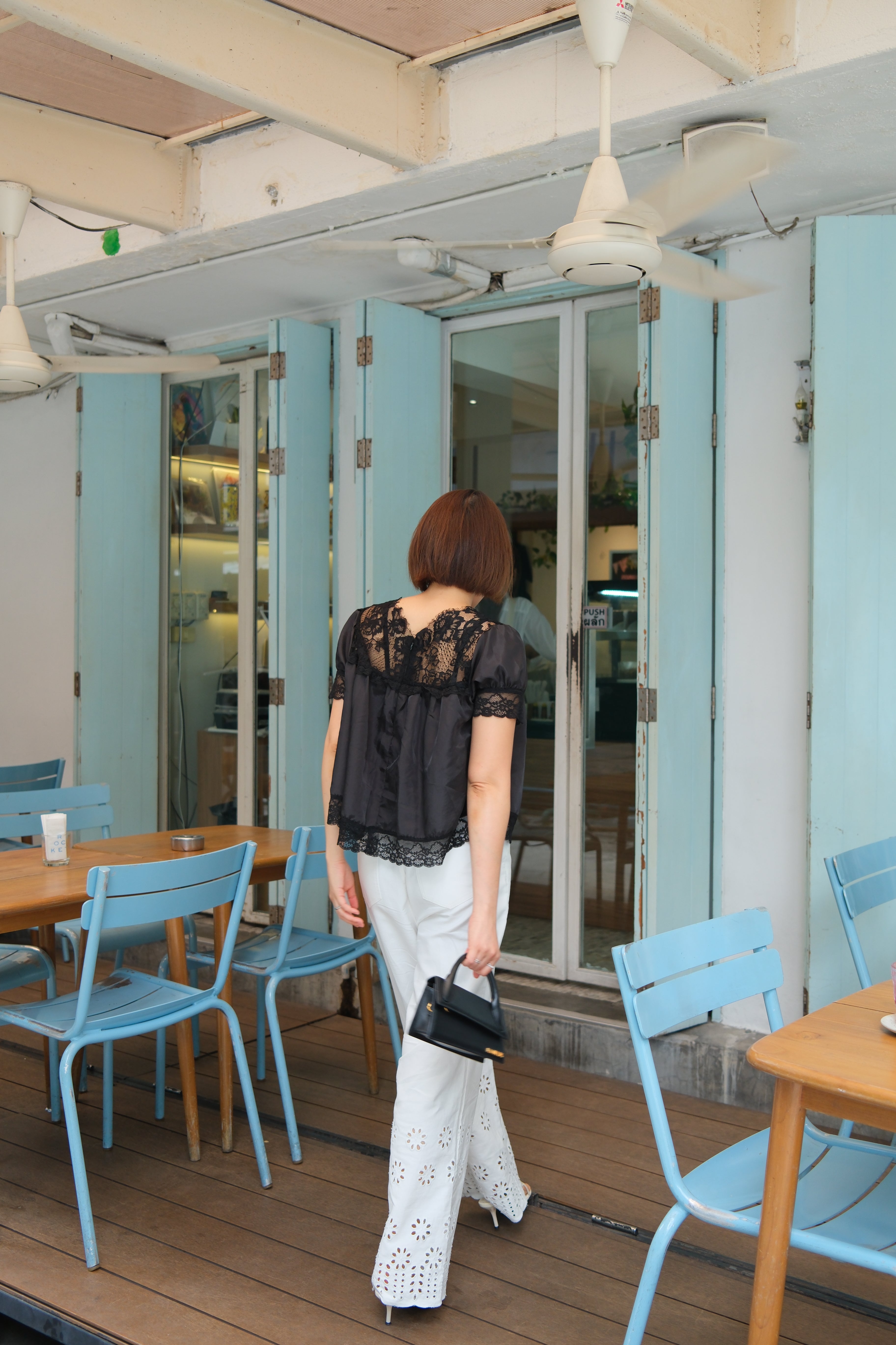 Mum made lace blouse