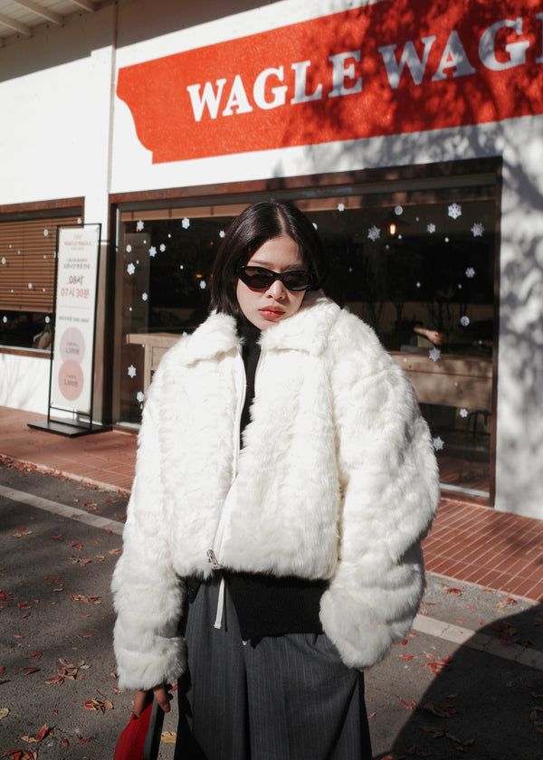 lamb suede fluffy jacket
