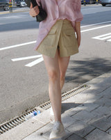 double pocket mini skort