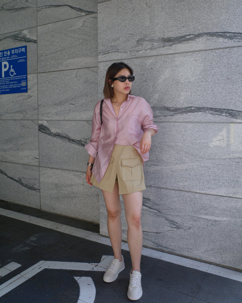 double pocket mini skort