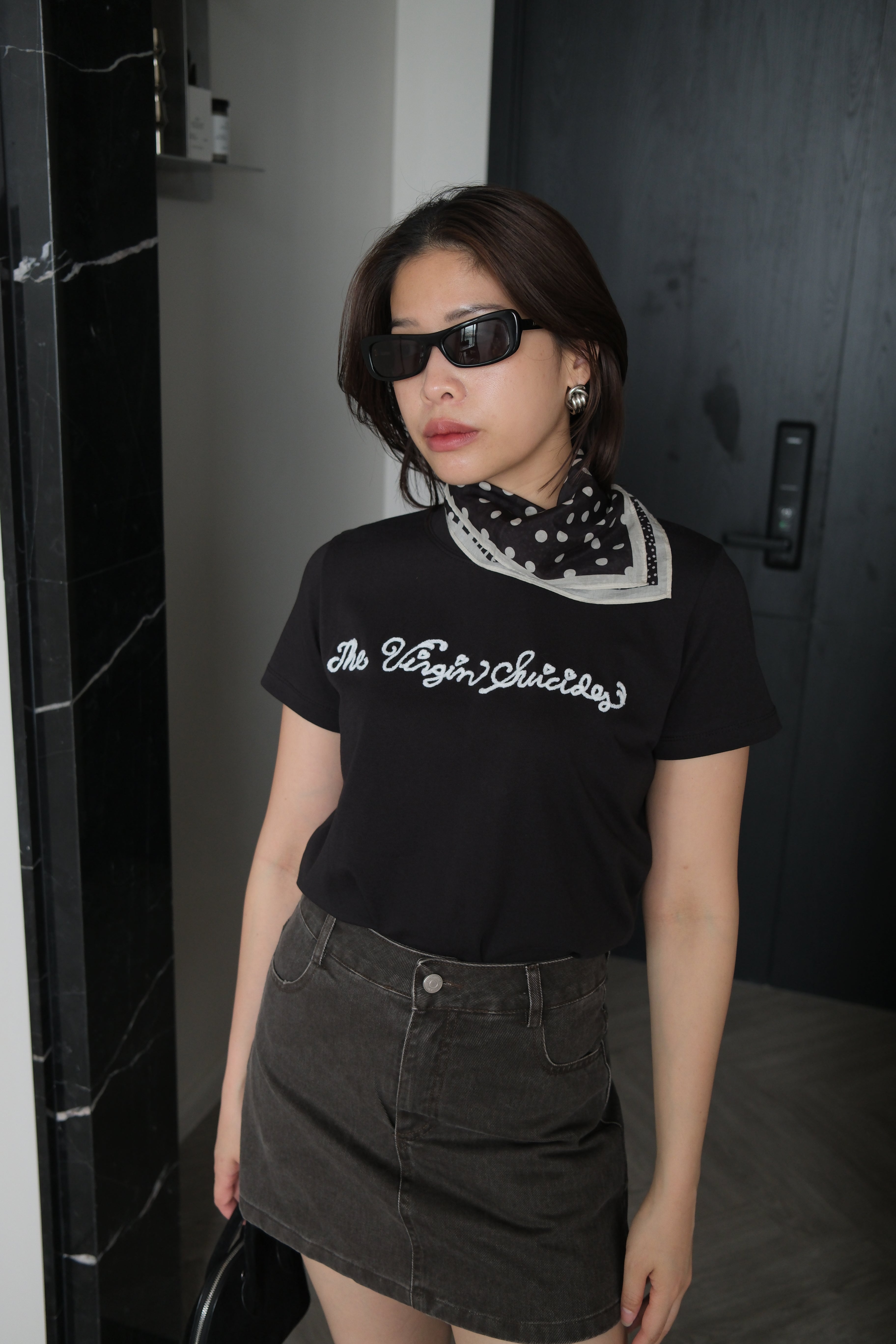the virgin embroidered soft tee