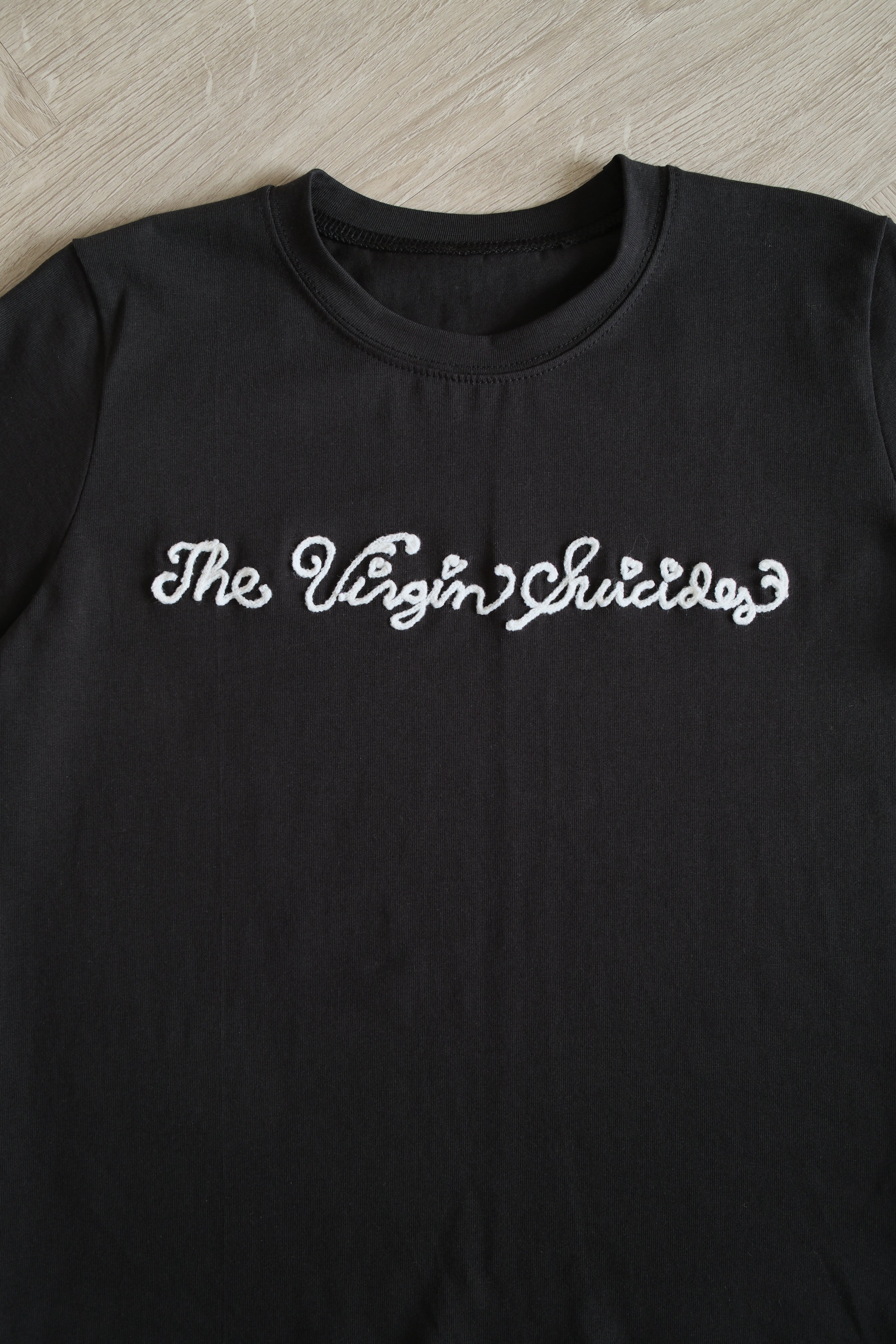 the virgin embroidered soft tee