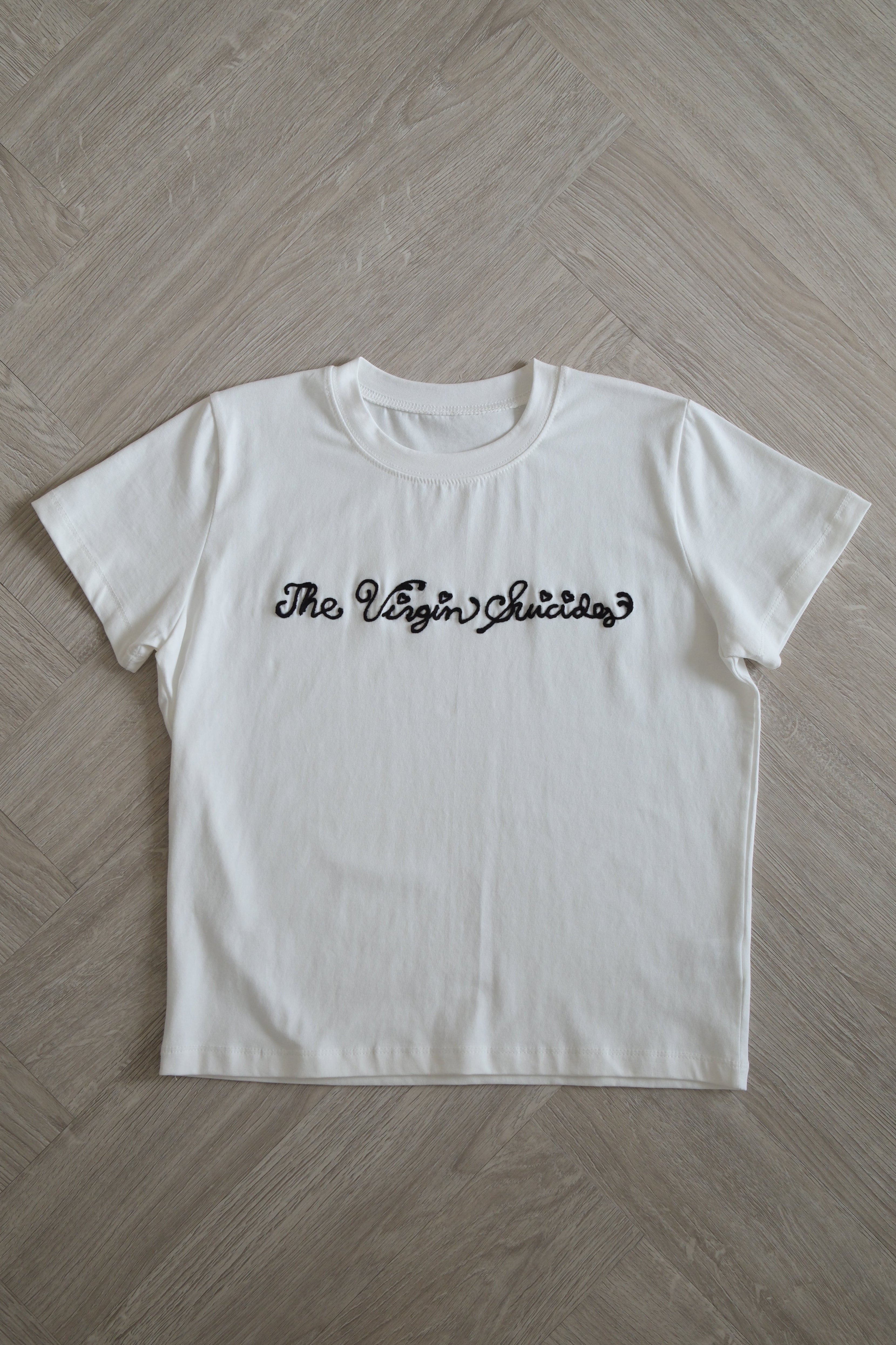the virgin embroidered soft tee