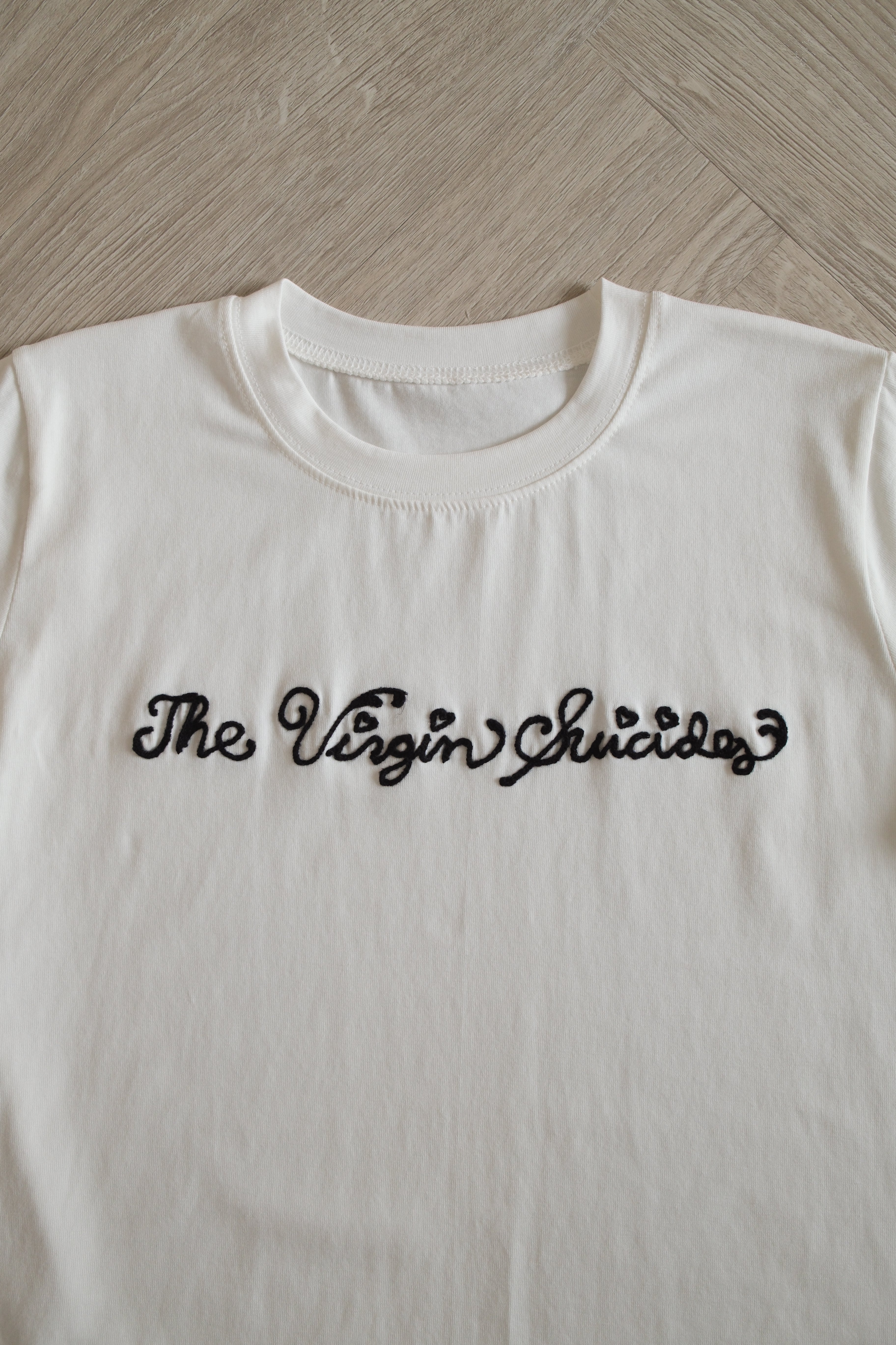 the virgin embroidered soft tee