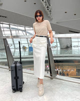 summer light knit basic tee