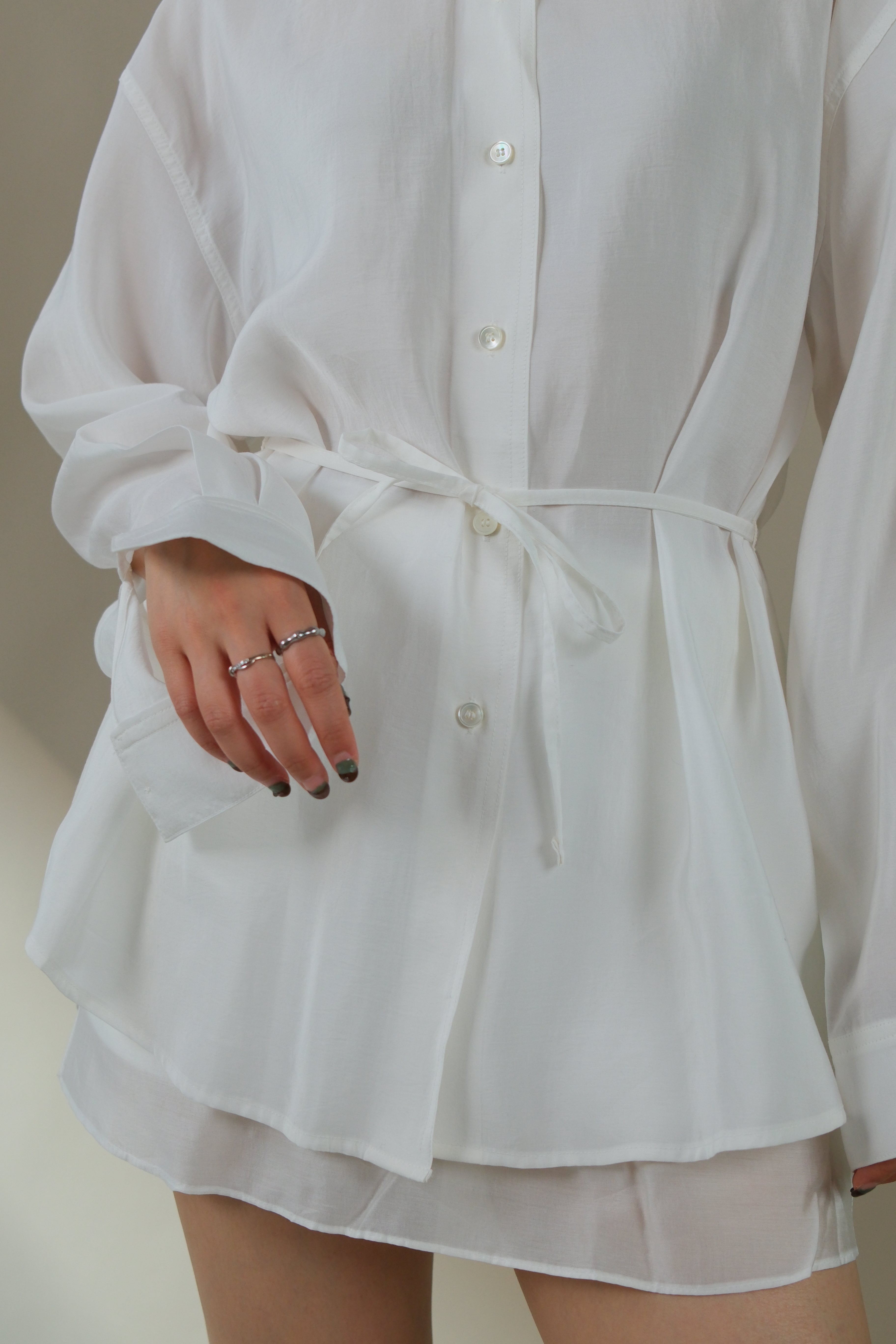 Hej funnel sheer shirt