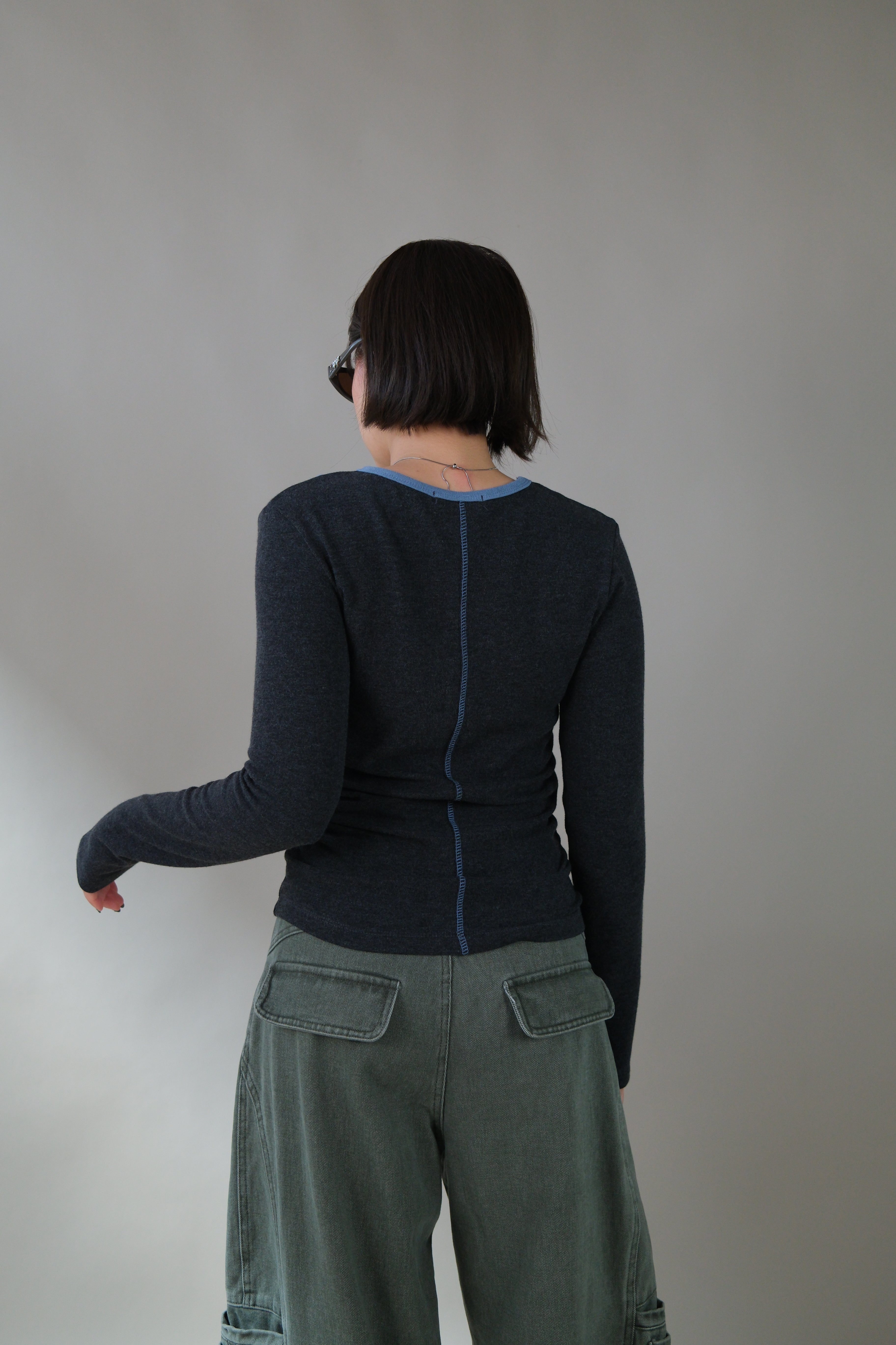 Aube side ruched longsleeve tee