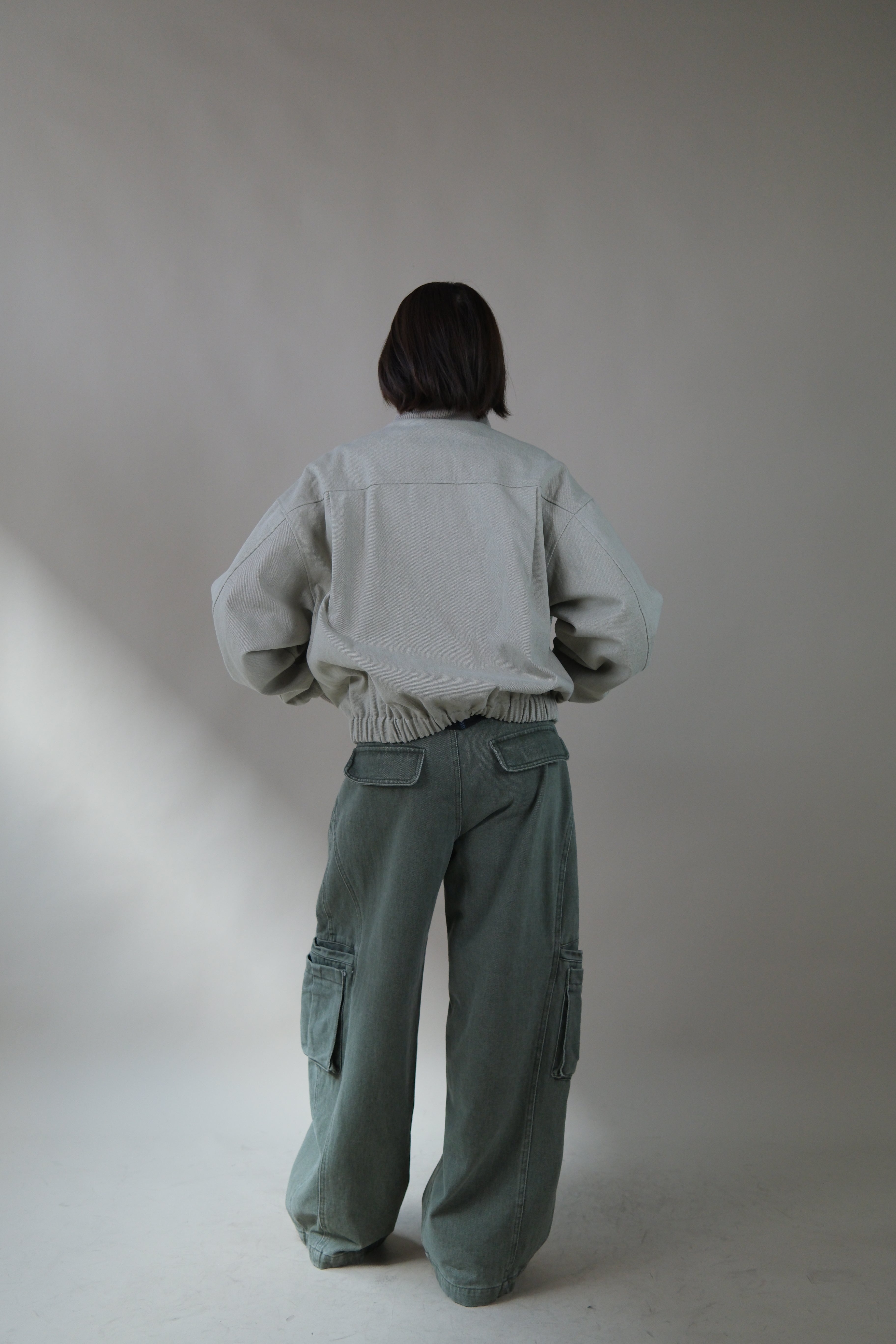 Frinze zip up bomber jacket