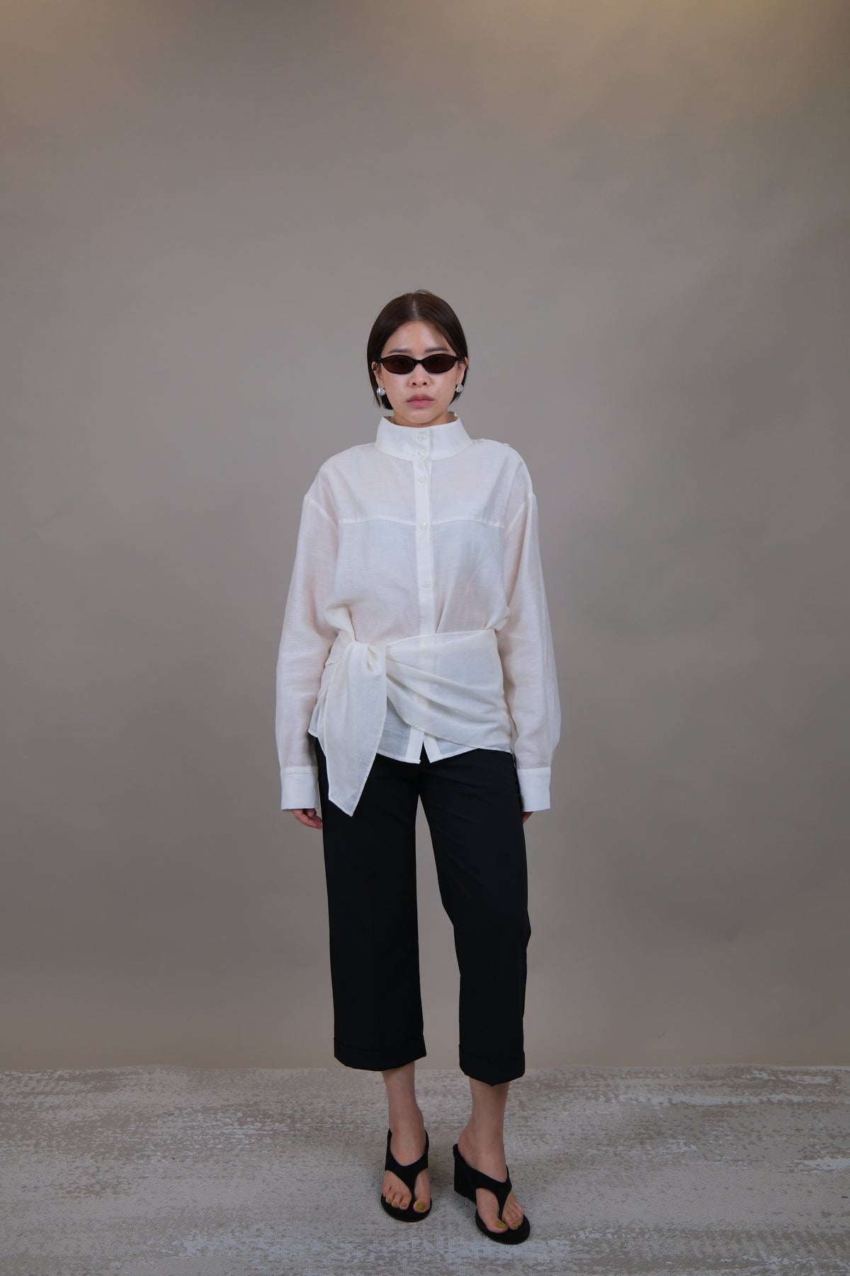 Élan Scarf Detail Shirt