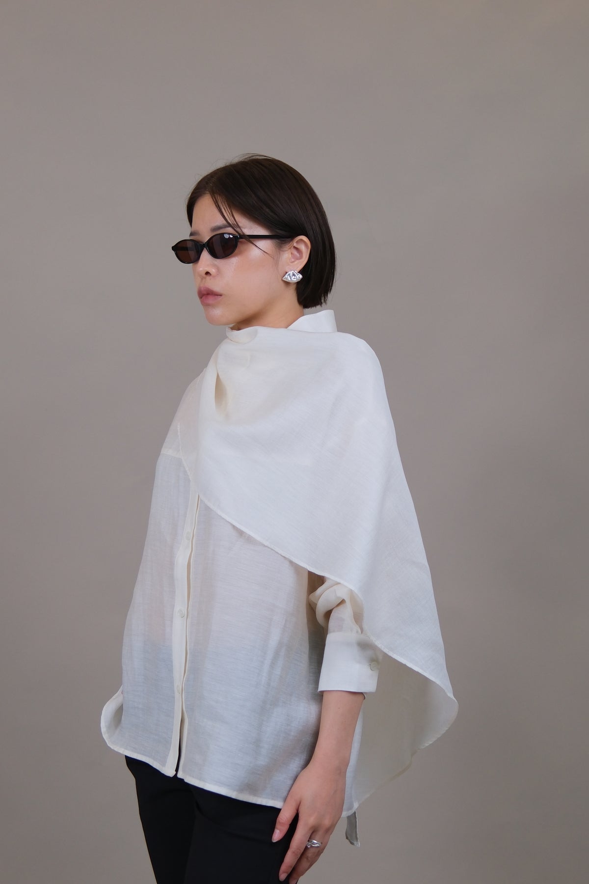 Élan Scarf Detail Shirt