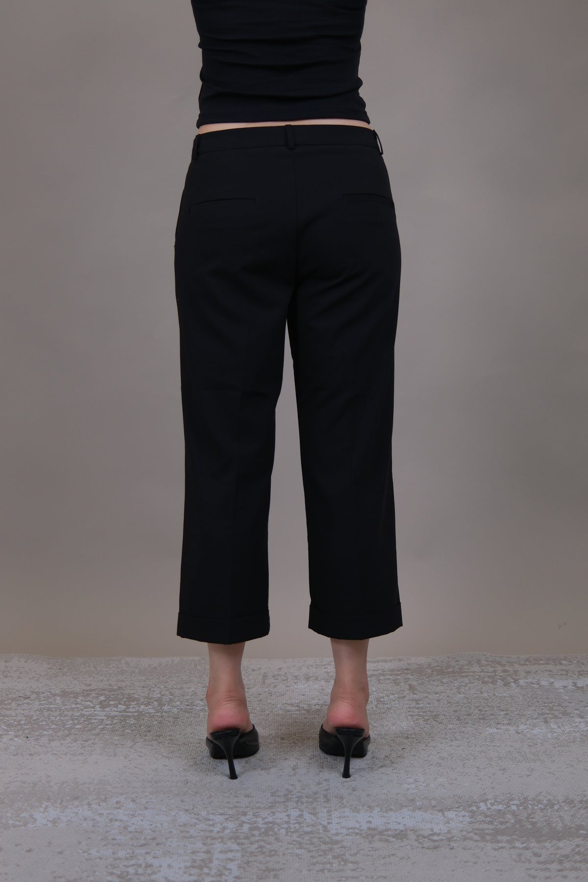 Margot Cuffed Crop Slacks