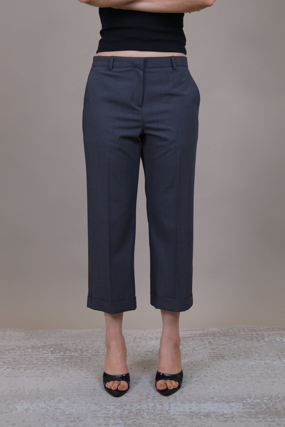 Margot Cuffed Crop Slacks