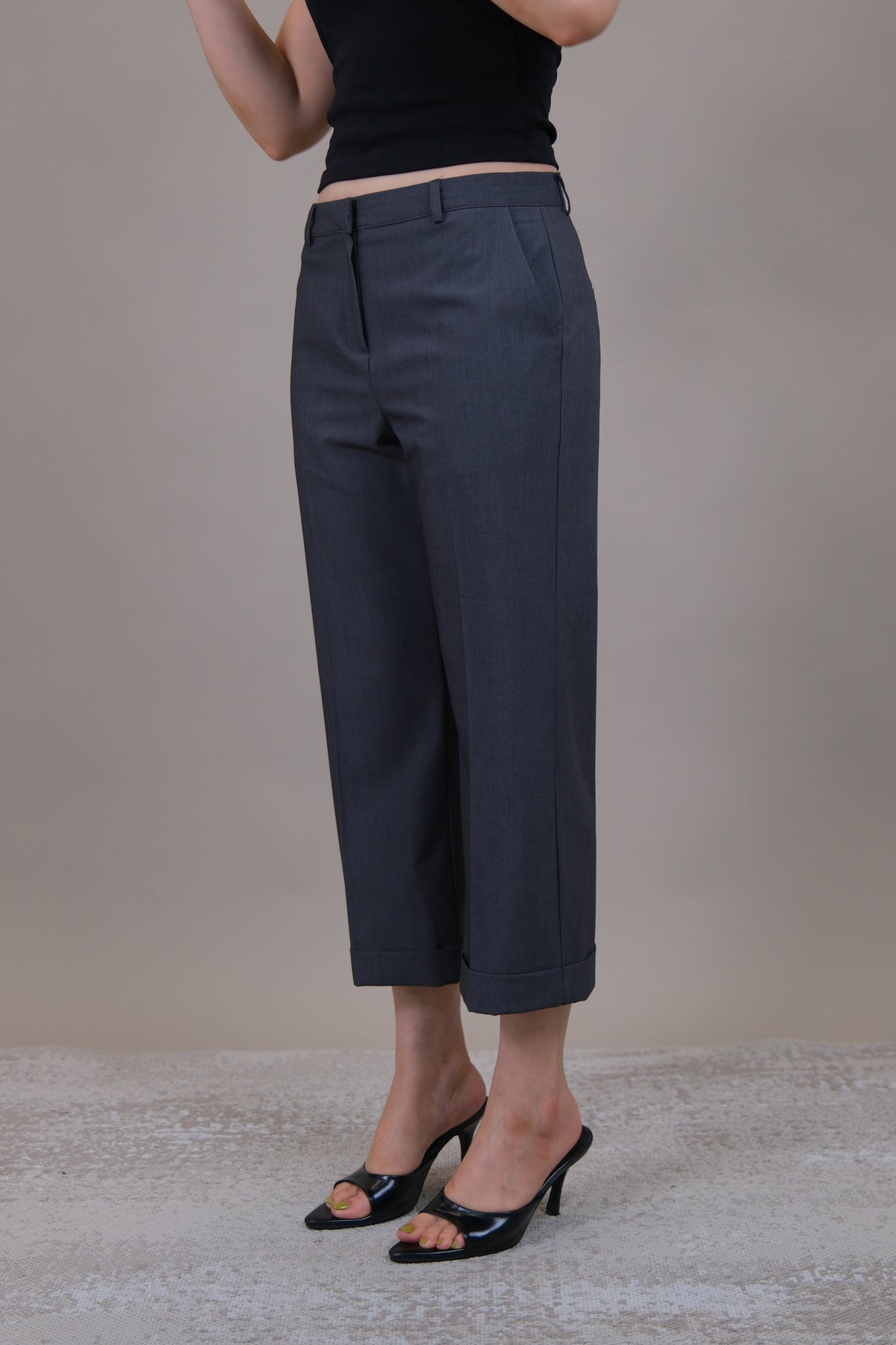 Margot Cuffed Crop Slacks