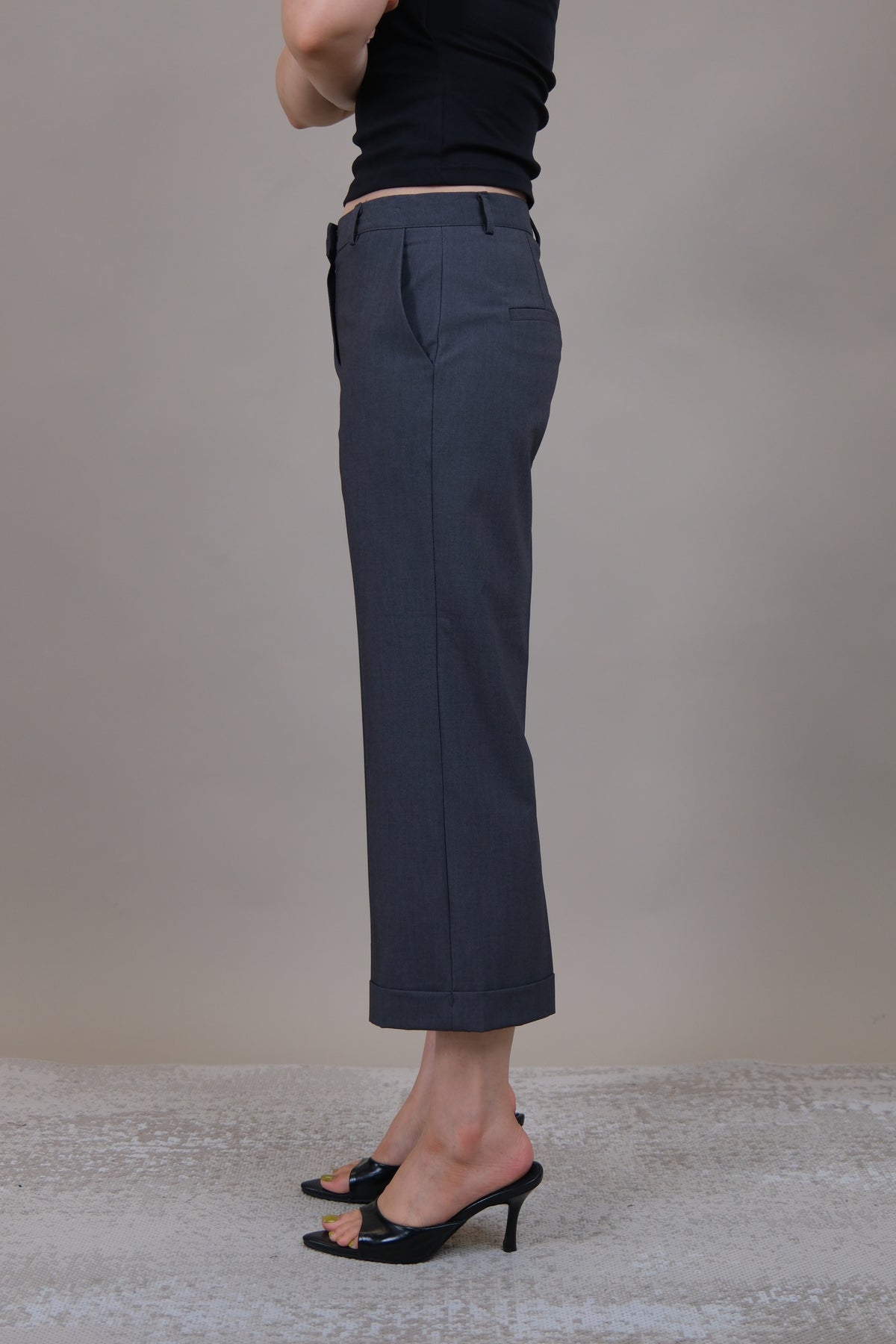 Margot Cuffed Crop Slacks