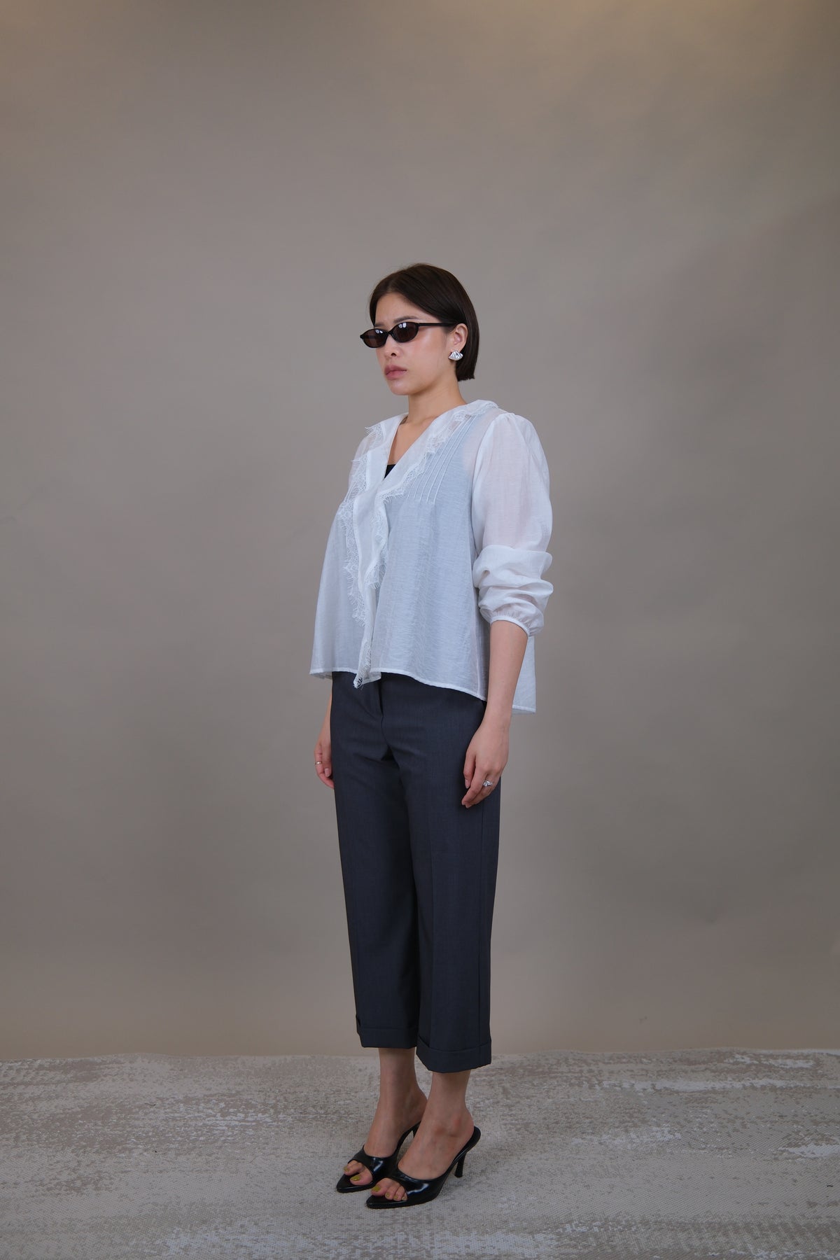 Margot Cuffed Crop Slacks