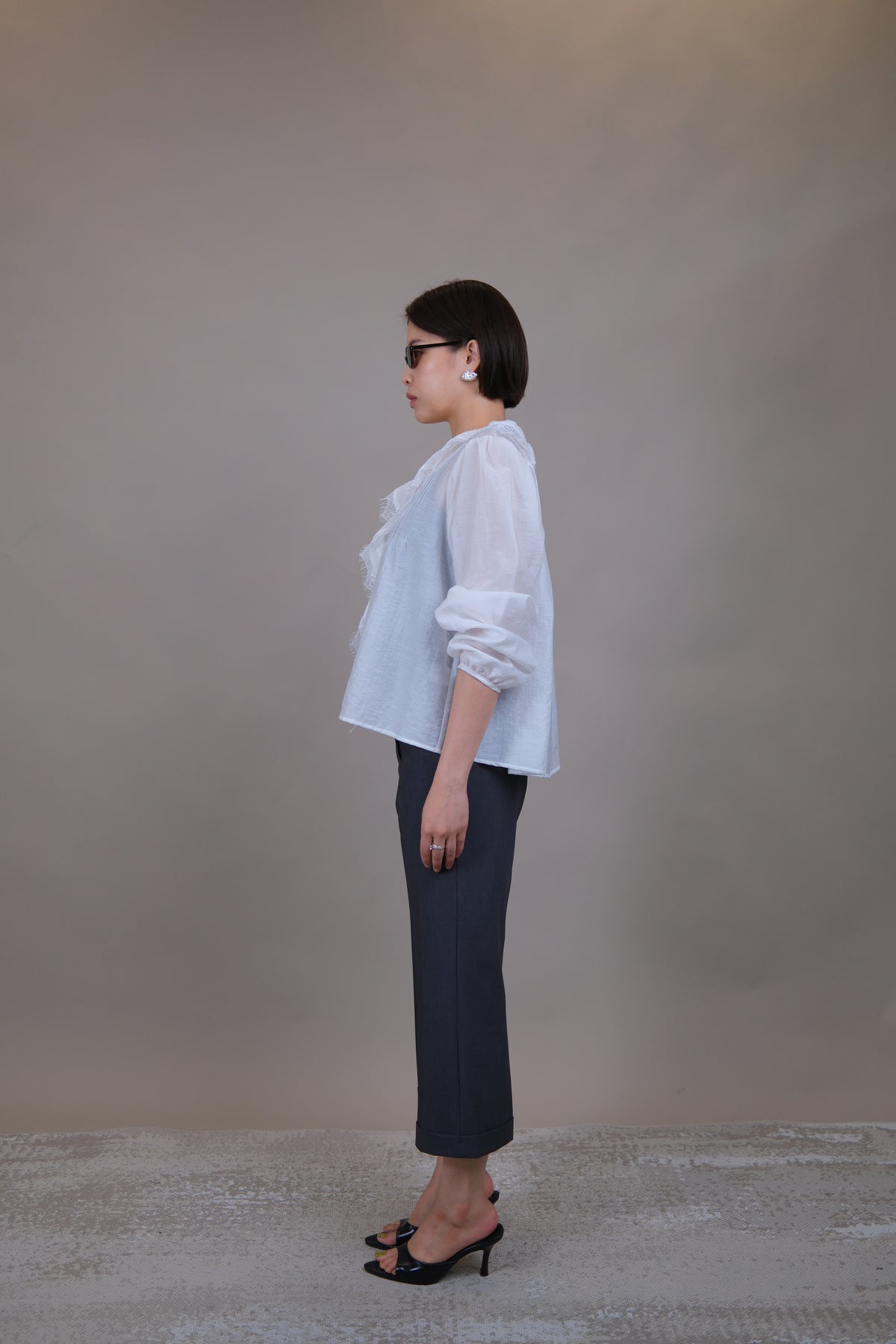 Margot Cuffed Crop Slacks