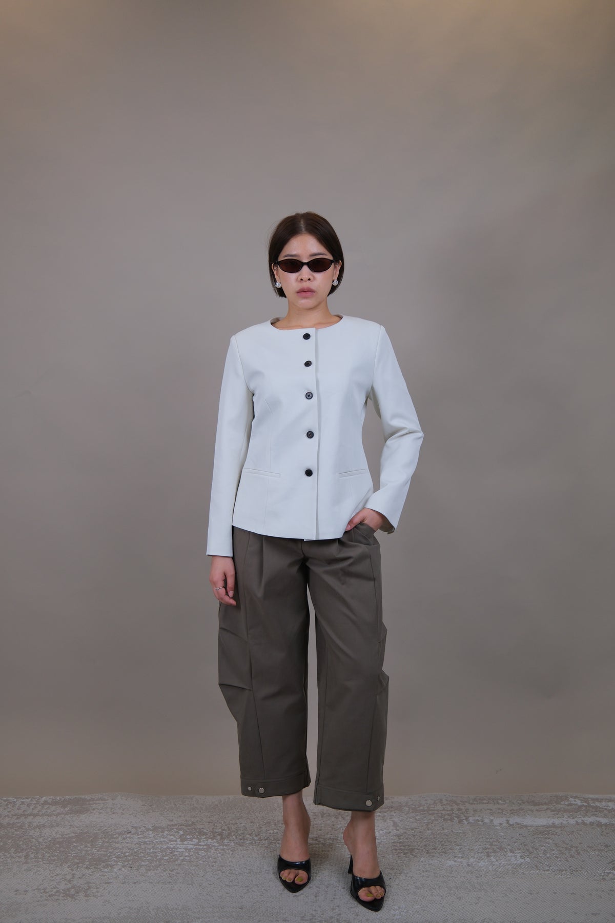 Kori Curved Crop Trousers