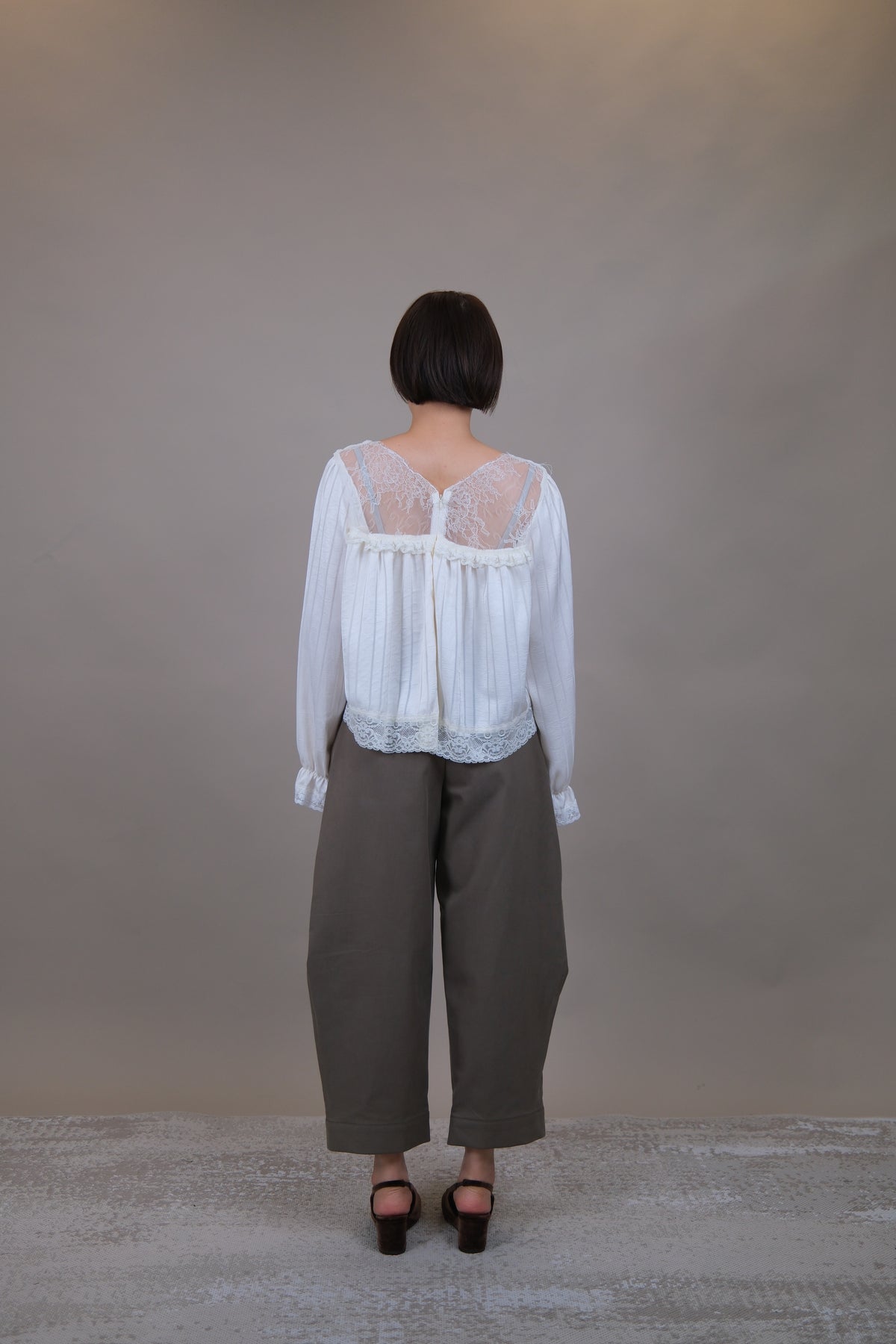 Celeste Lace Ruffle Blouse