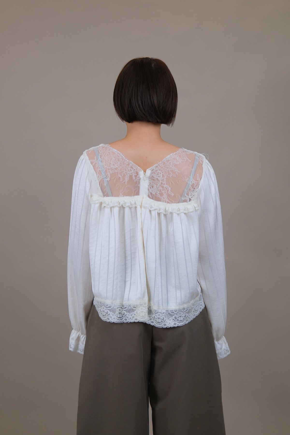 Celeste Lace Ruffle Blouse