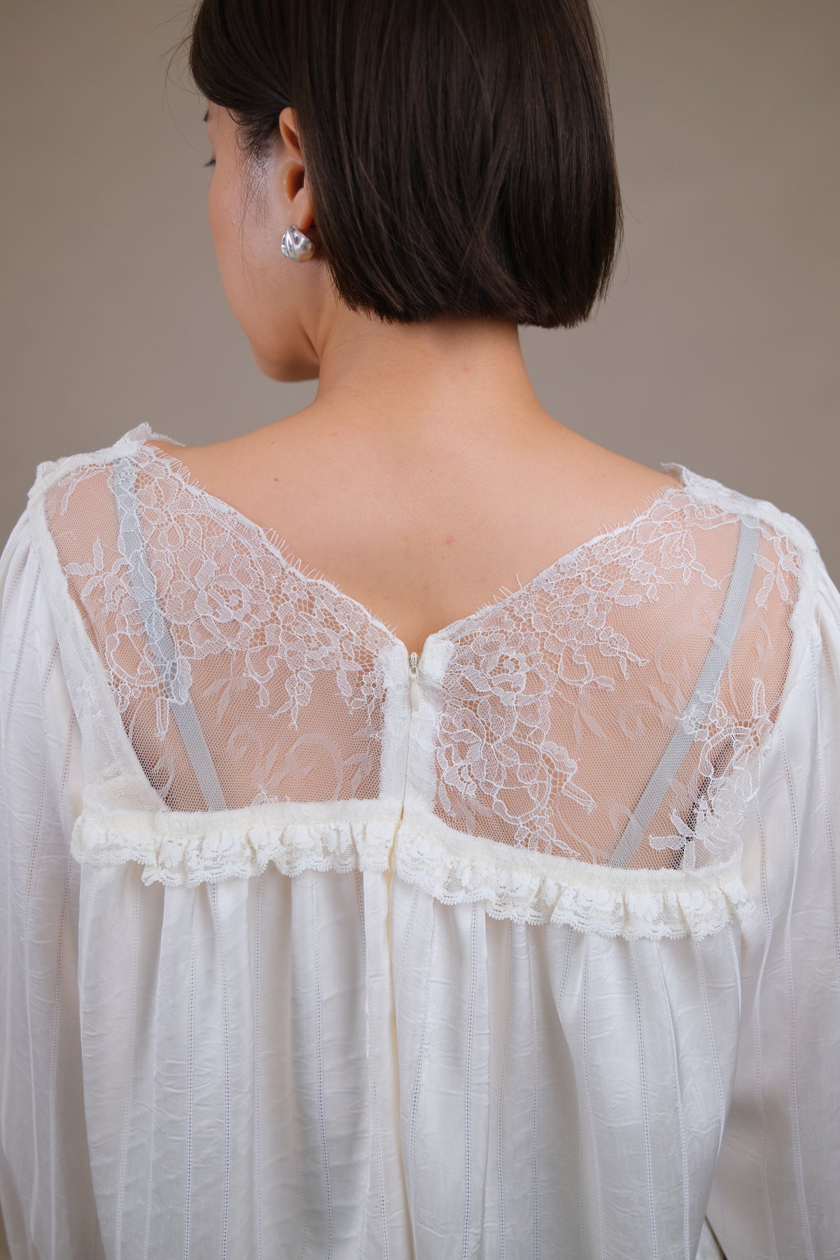 Celeste Lace Ruffle Blouse