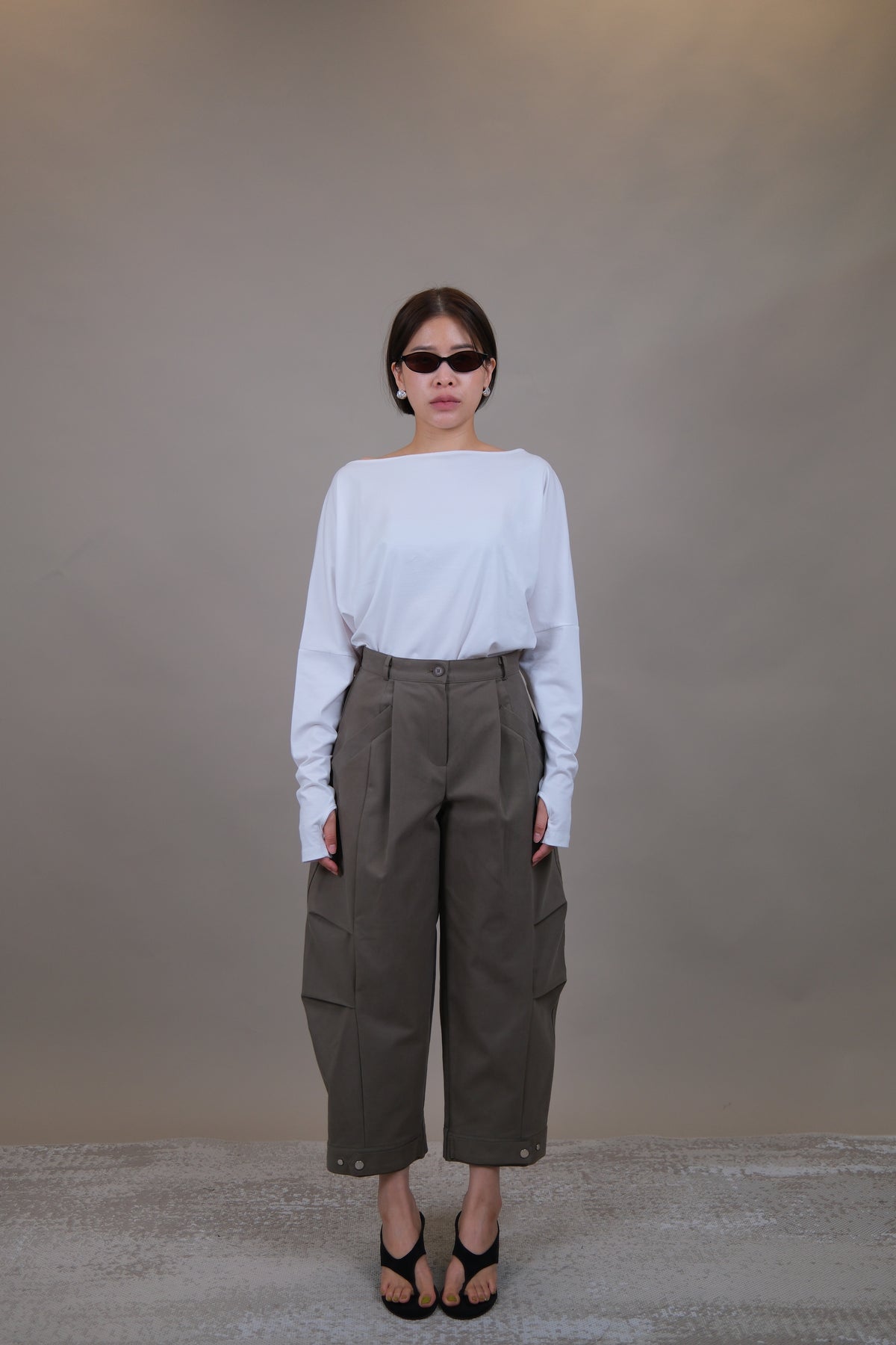 Noelle Thumbhole Boat Neck Top